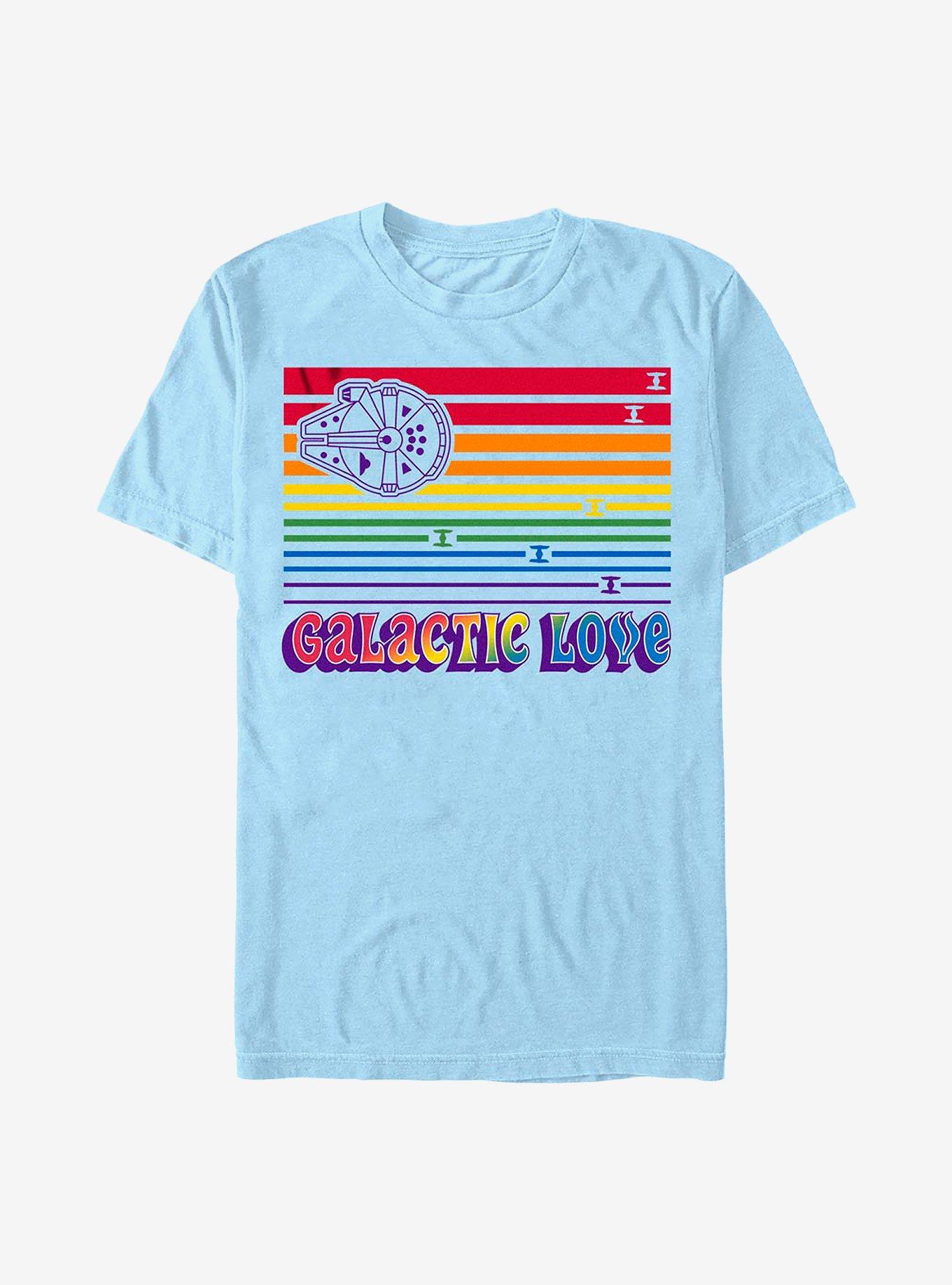 Star Wars Millennium Falcon Galactic Love T-Shirt, LT BLUE, hi-res