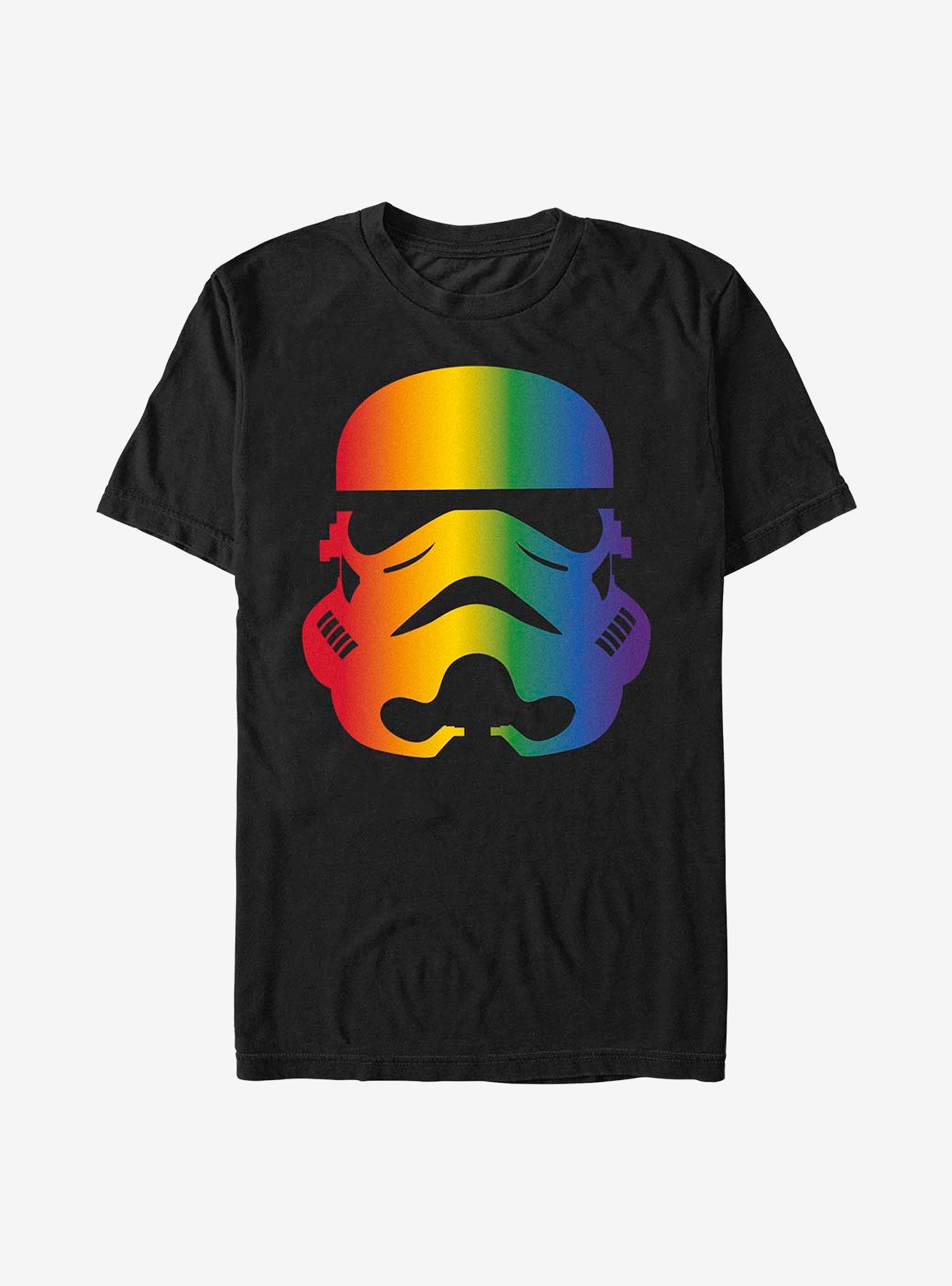 Star Wars Rainbow Stormtrooper T-Shirt, BLACK, hi-res