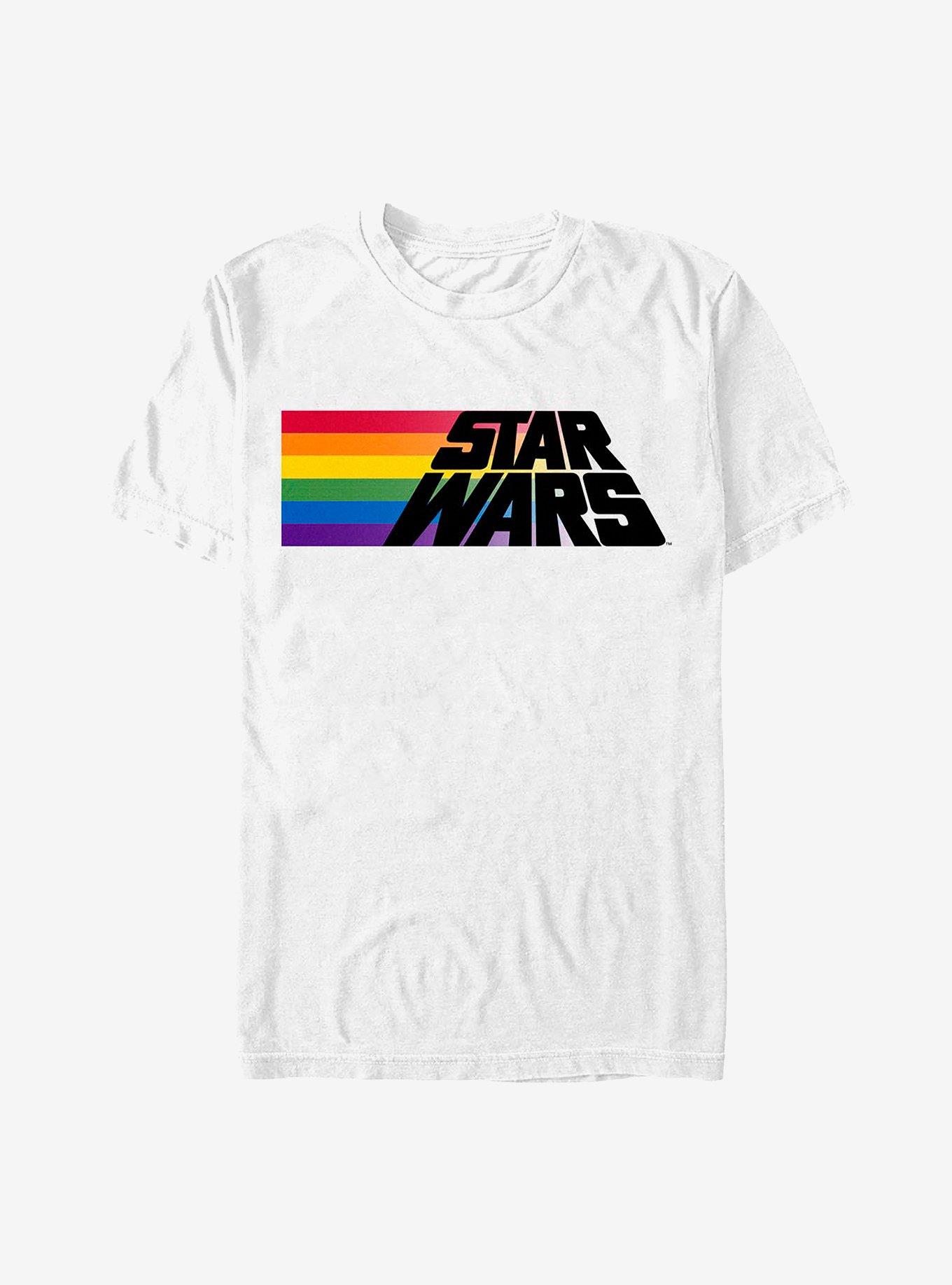 Star Wars Rainbow Stripe Logo T-Shirt, , hi-res