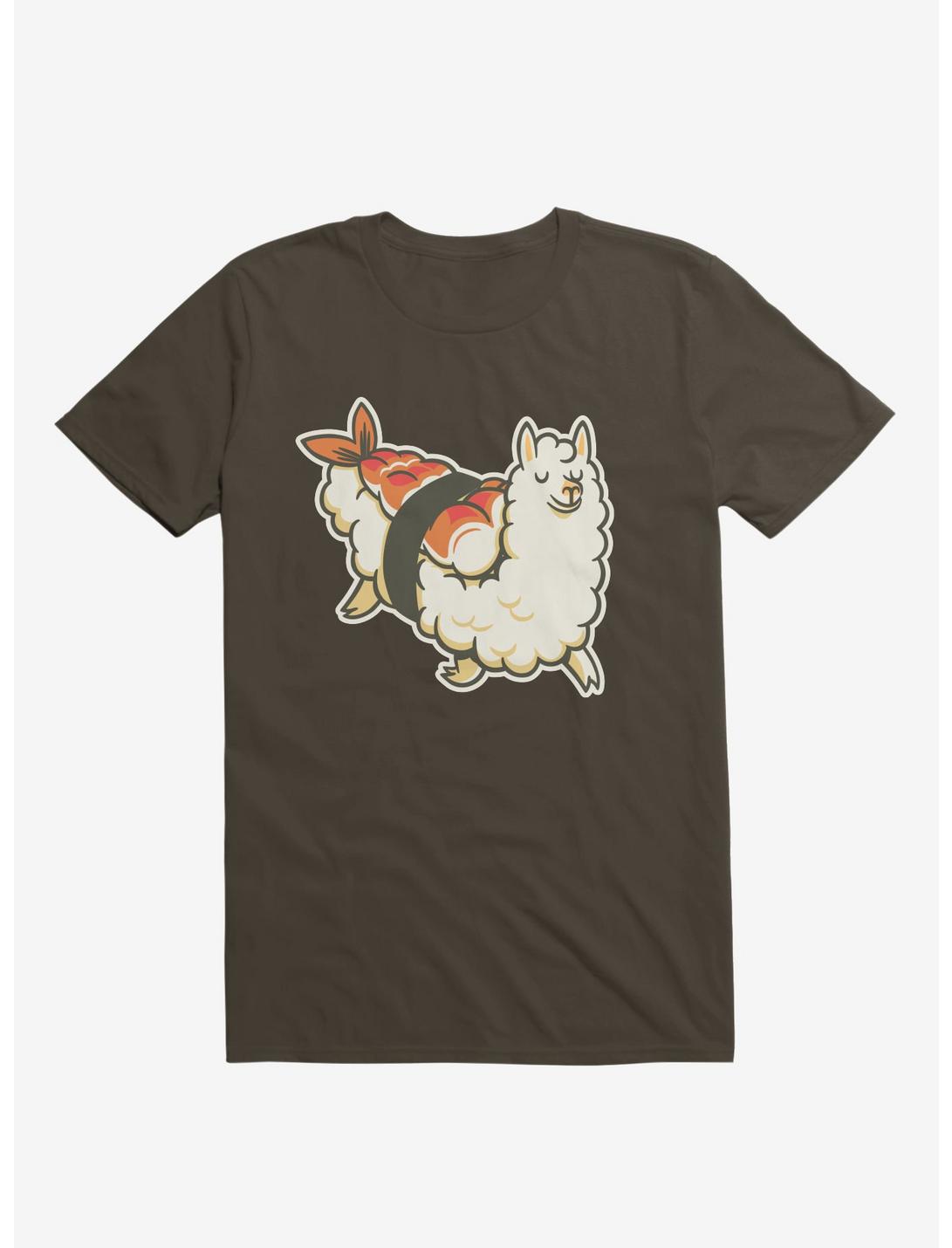 Alpaca Sushi Niguiri I T-Shirt, BROWN, hi-res