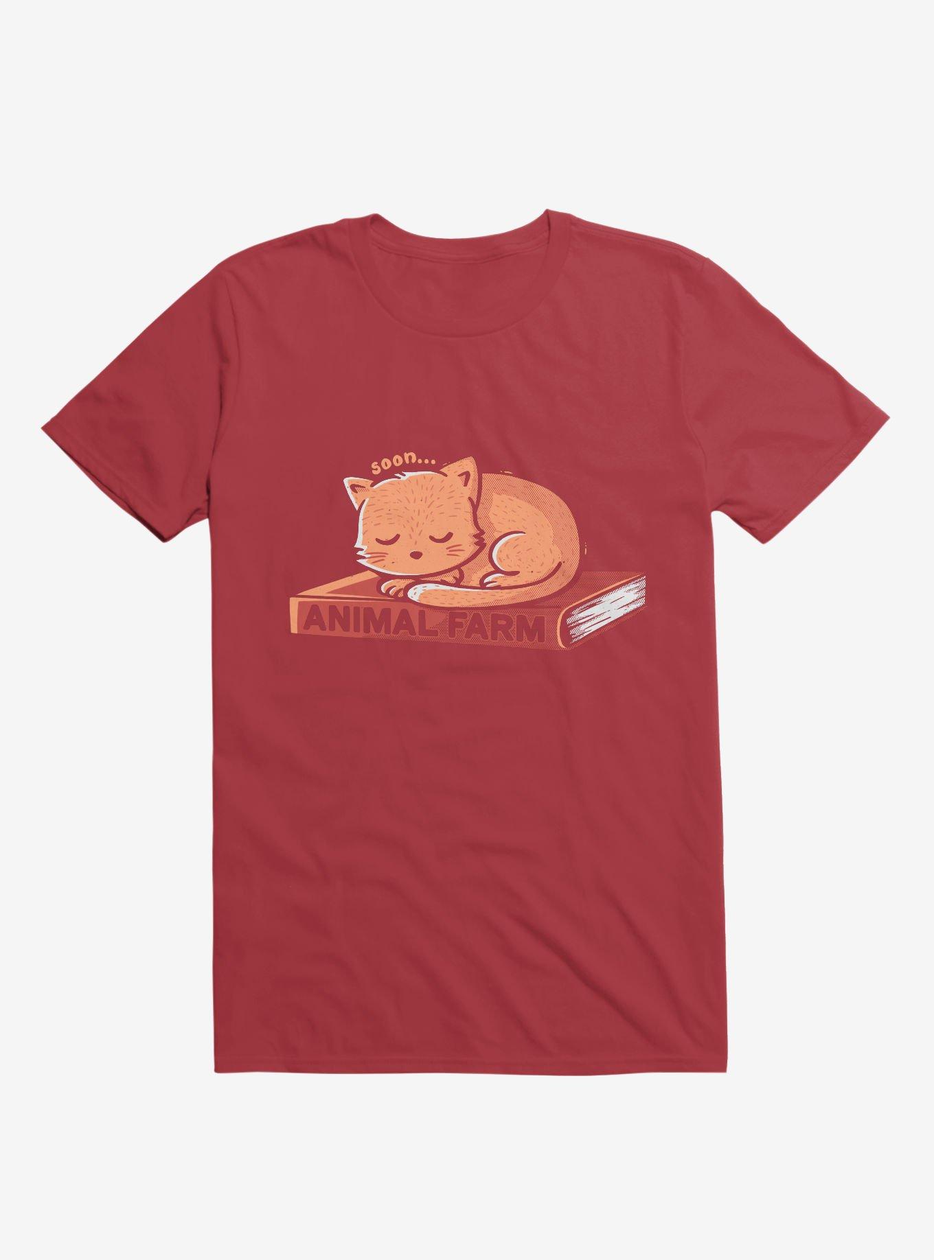 Animal Farm T-Shirt, RED, hi-res
