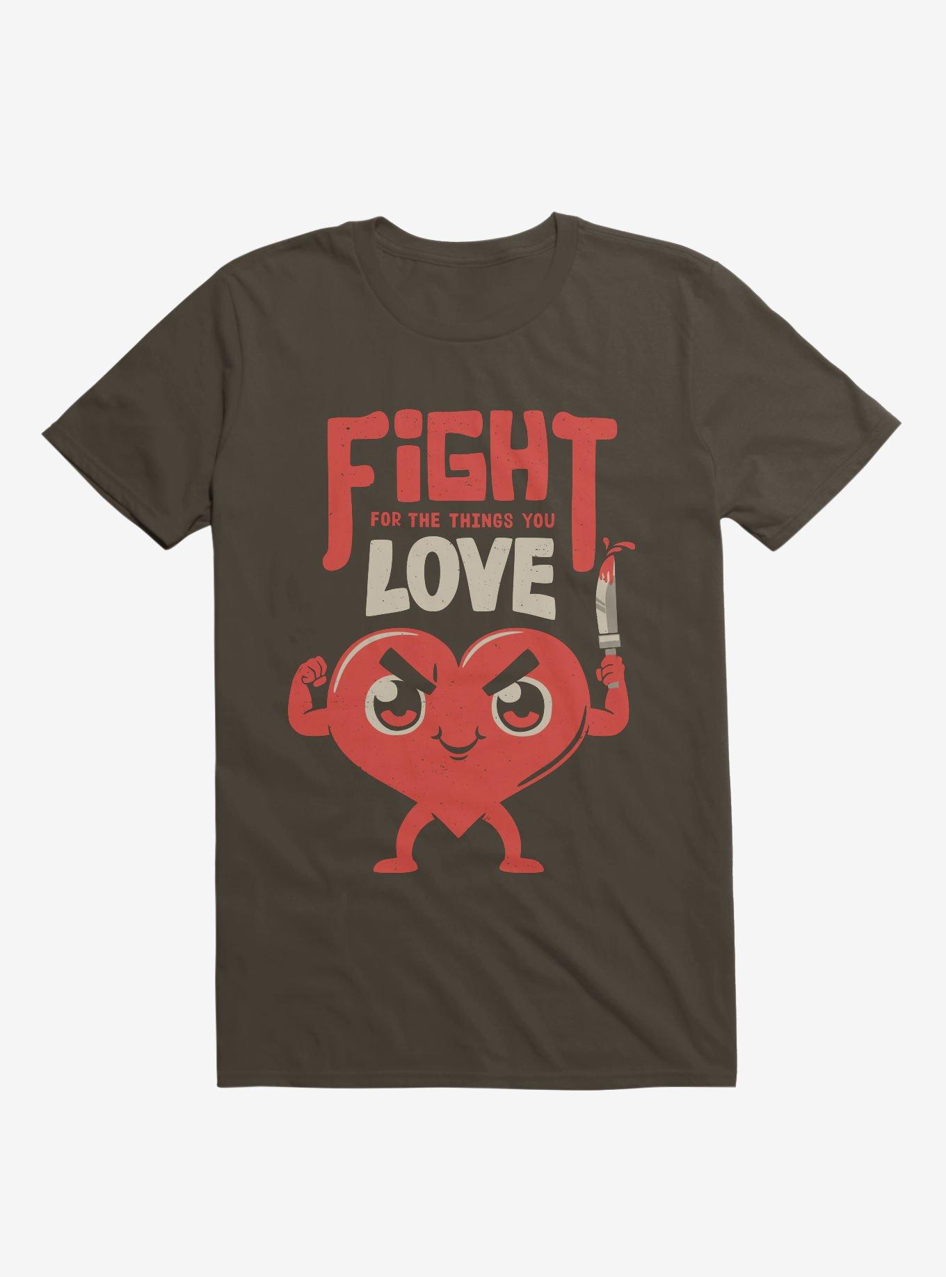 Fight For The Things You Love T-Shirt, BROWN, hi-res