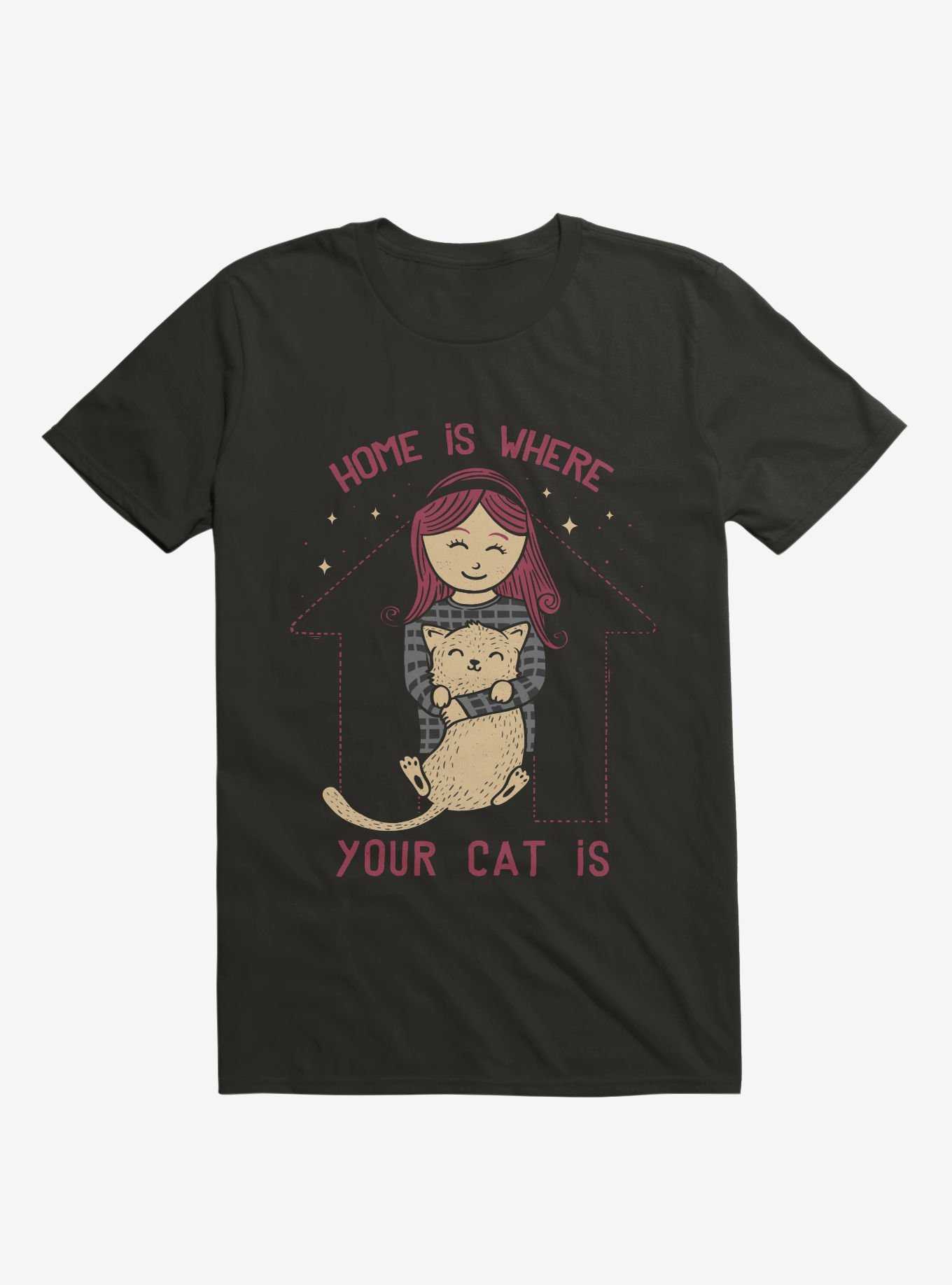 Home Is Where Your Cat Is T-Shirt, , hi-res
