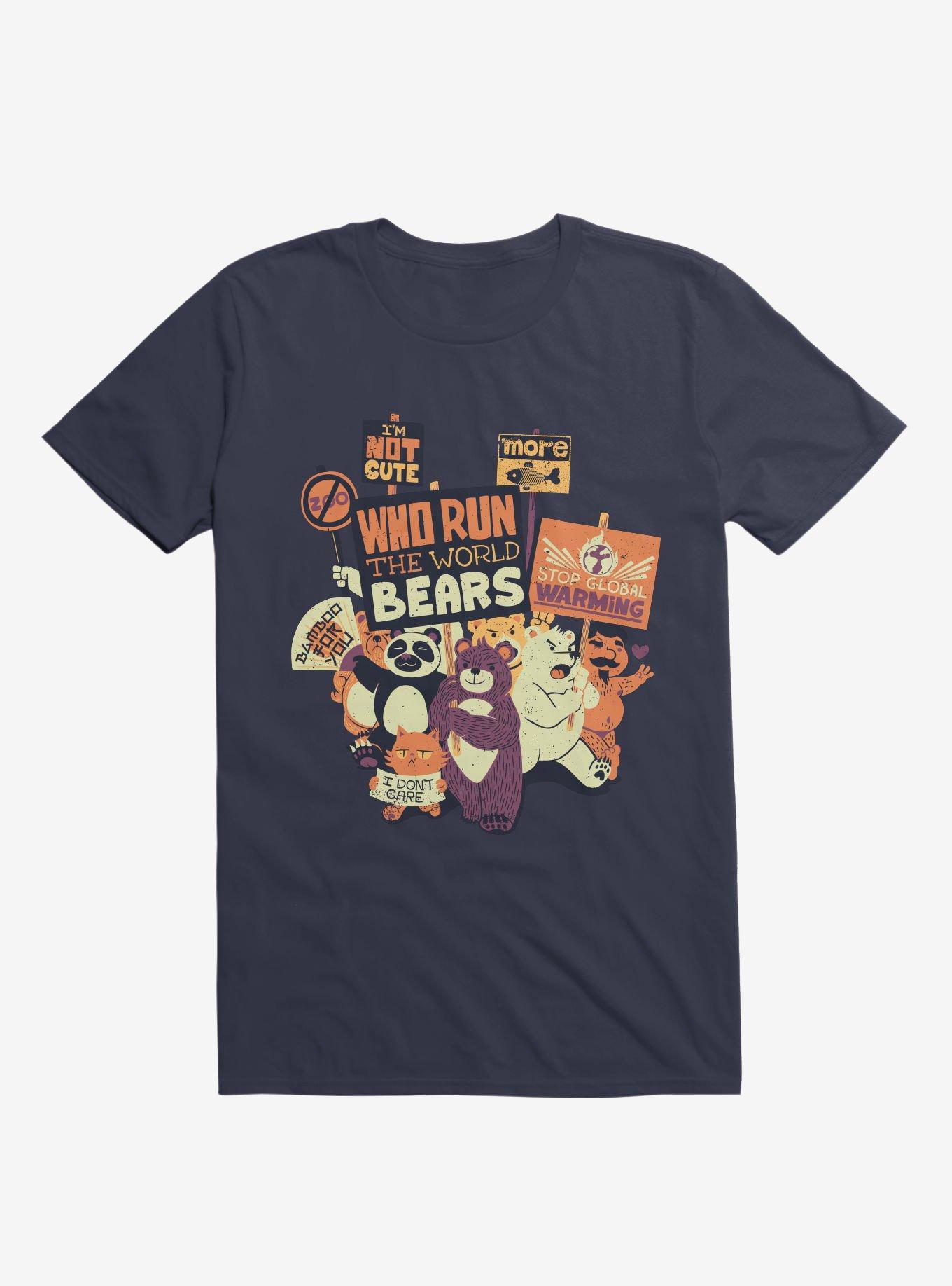 Who Run The World Bears XXX T-Shirt, NAVY, hi-res