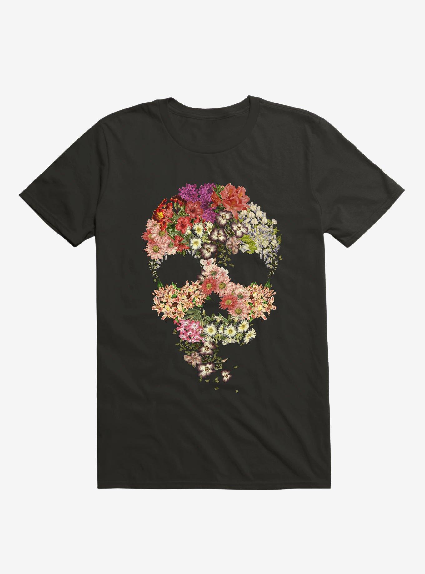 Skull Floral Decay T-Shirt, , hi-res