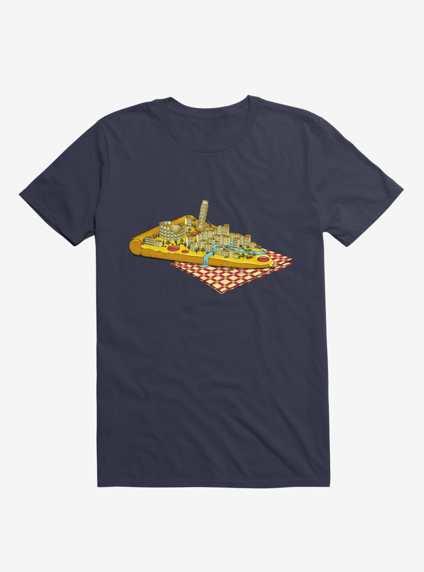 Hungry For Travels: Slice Of Italy T-Shirt, NAVY, hi-res