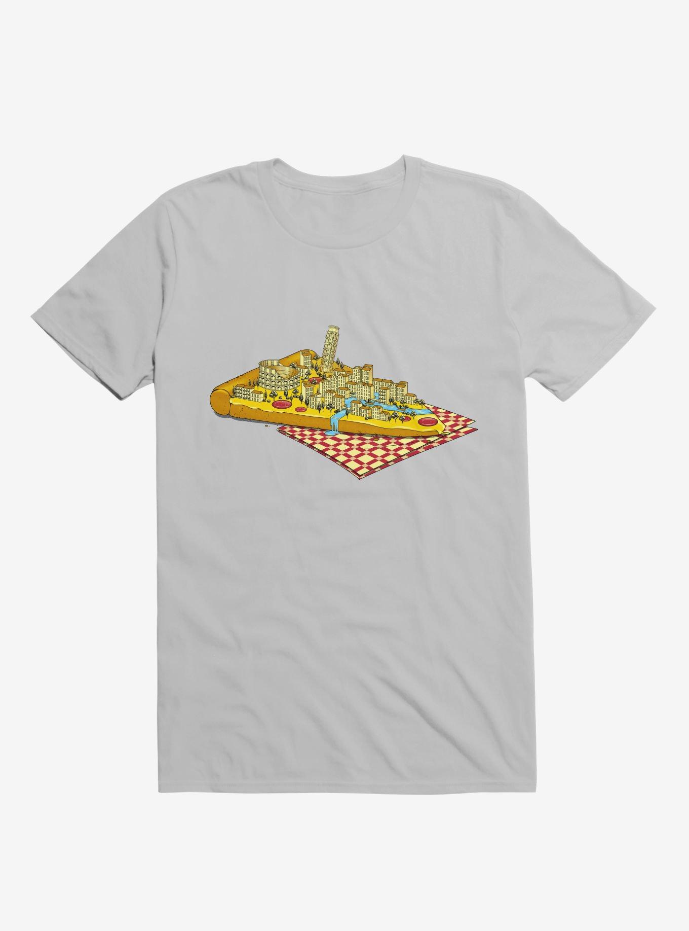 Hungry For Travels: Slice Of Italy T-Shirt, ICE GREY, hi-res