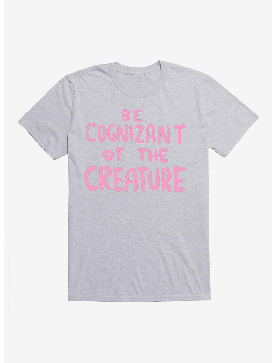 Strange Planet Be Cognizant Of The Creature V1 T-Shirt, HEATHER GREY, hi-res