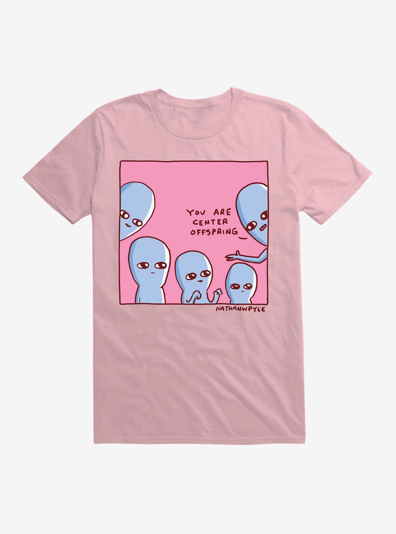 Strange Planet You Are Center Offspring T-Shirt, LIGHT PINK, hi-res