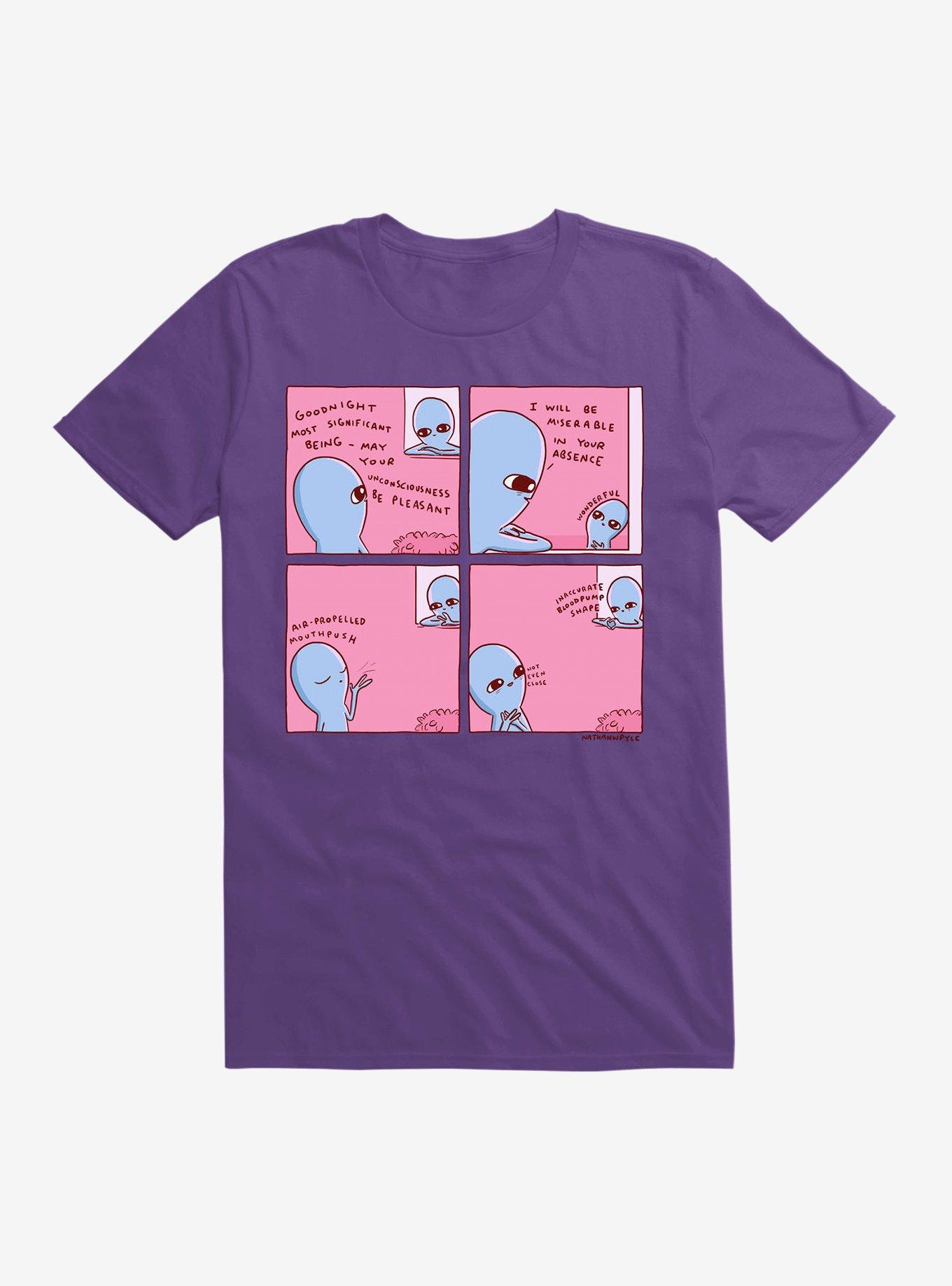 Strange Planet Inaccurate T-Shirt, PURPLE, hi-res