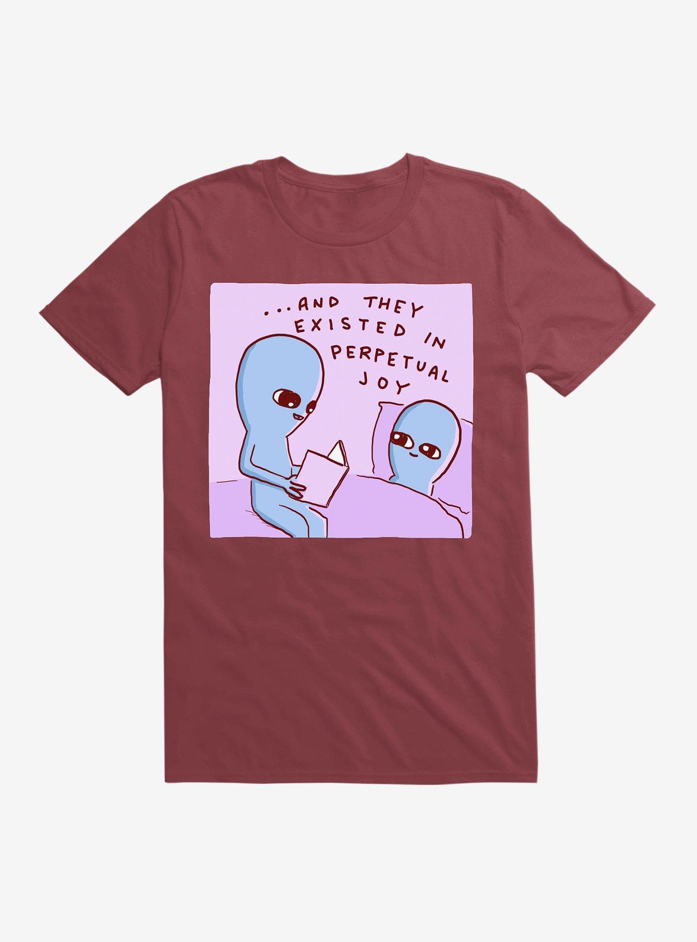 Strange Planet And They Existed In Perpetual Joy T-Shirt, , hi-res