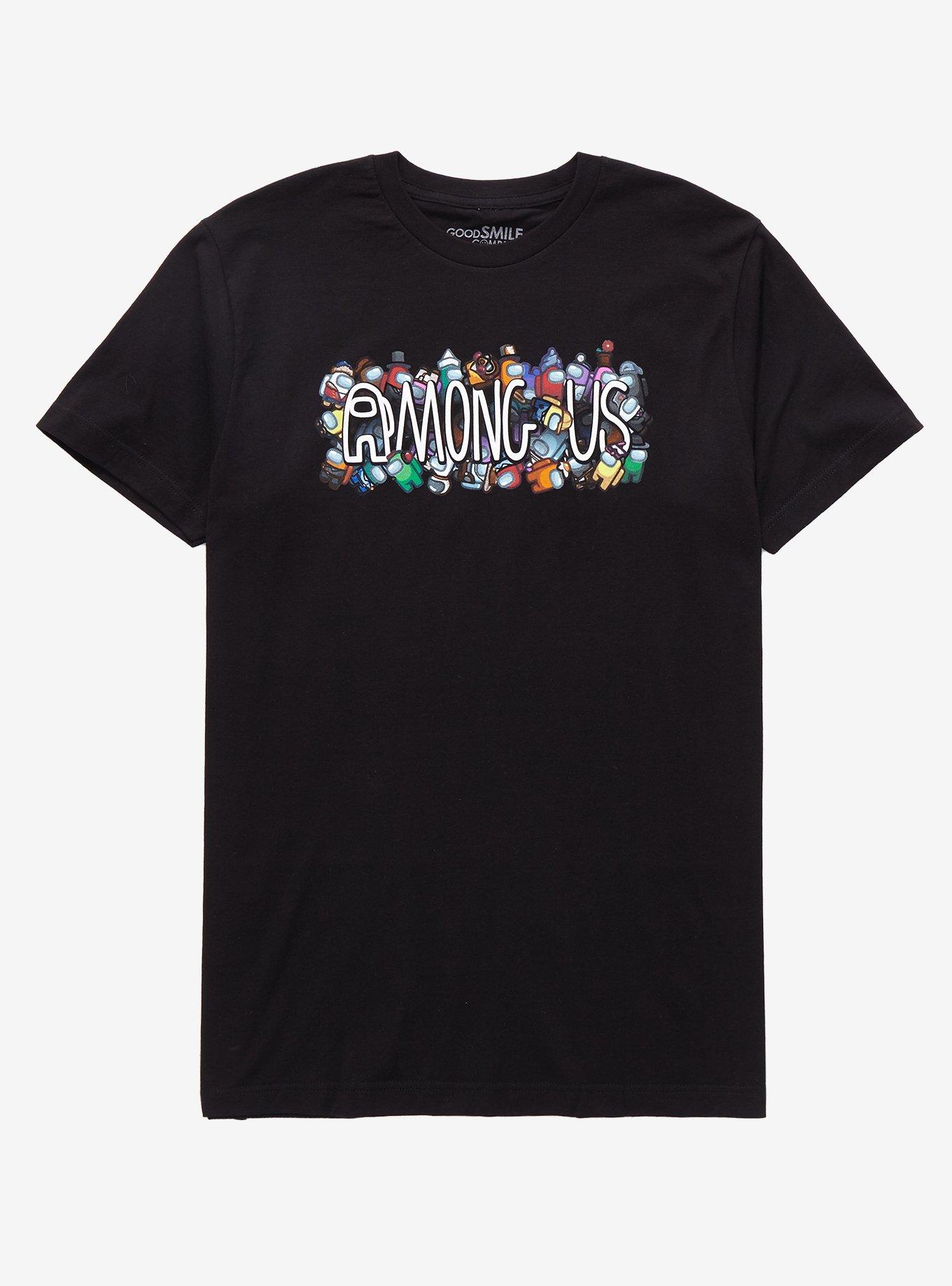 Among Us Characters T-Shirt, BLACK, hi-res