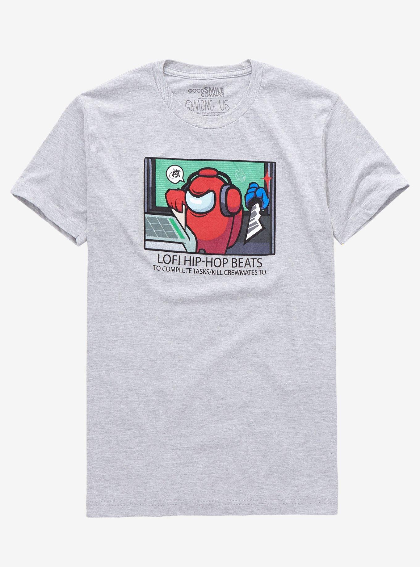 Among Us Lofi Hip-Hop T-Shirt, HEATHER, hi-res