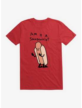 Am I A Sandwich? Dark Text T-Shirt, , hi-res