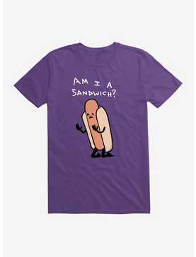 Am I A Sandwich? White Text T-Shirt, , hi-res