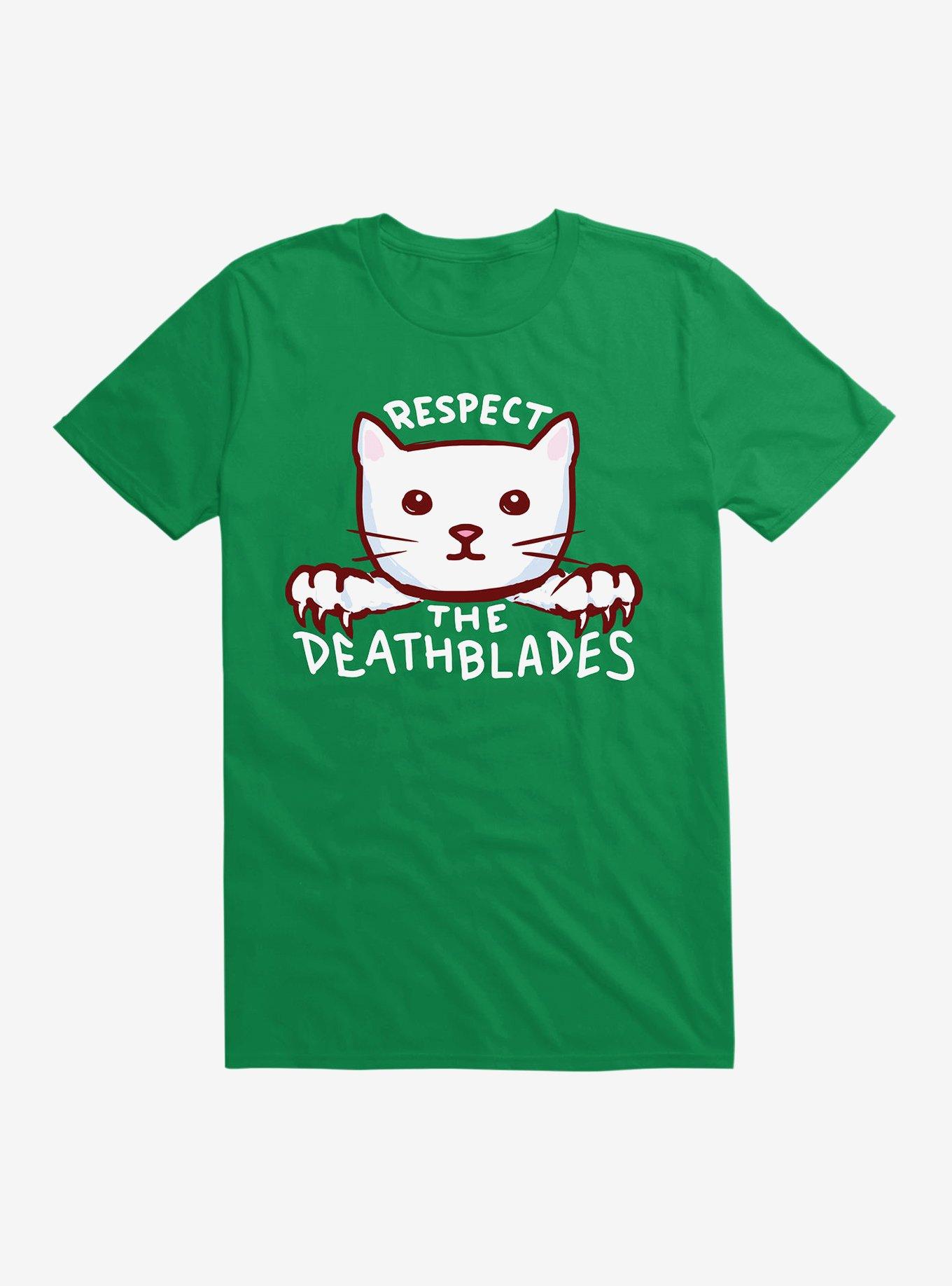 Strange Planet Respect The Death Blades (Blue) T-Shirt, KELLY GREEN, hi-res