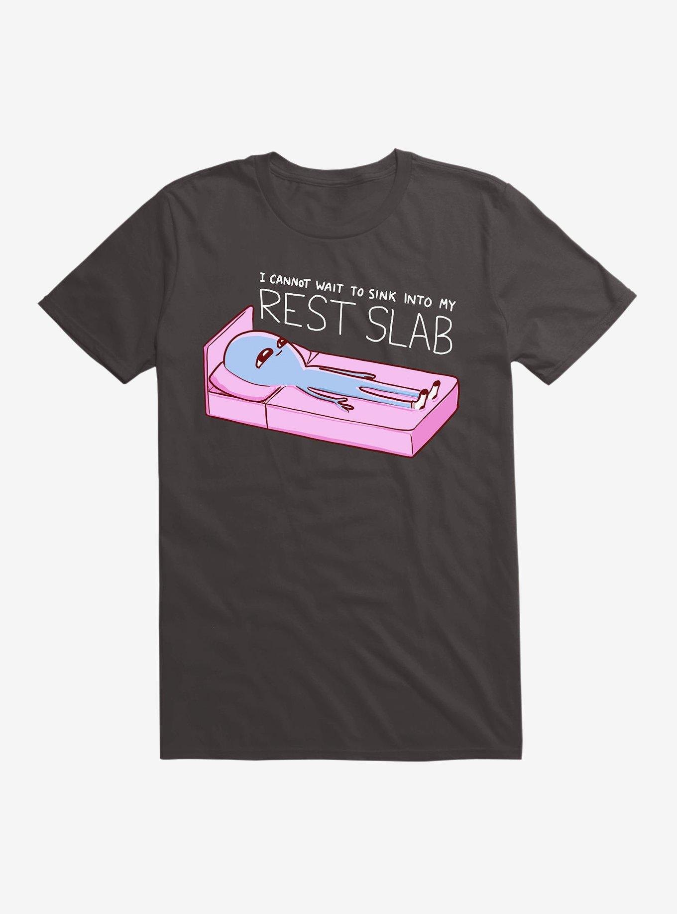 Strange Planet Rest Slab T-Shirt, BLACK, hi-res