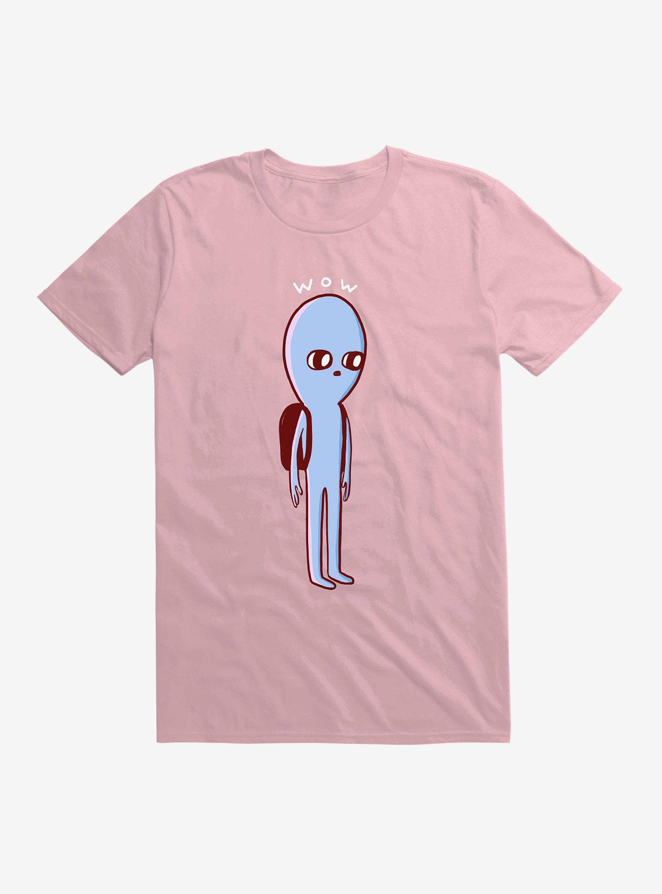 Strange Planet Wow T-Shirt, LIGHT PINK, hi-res