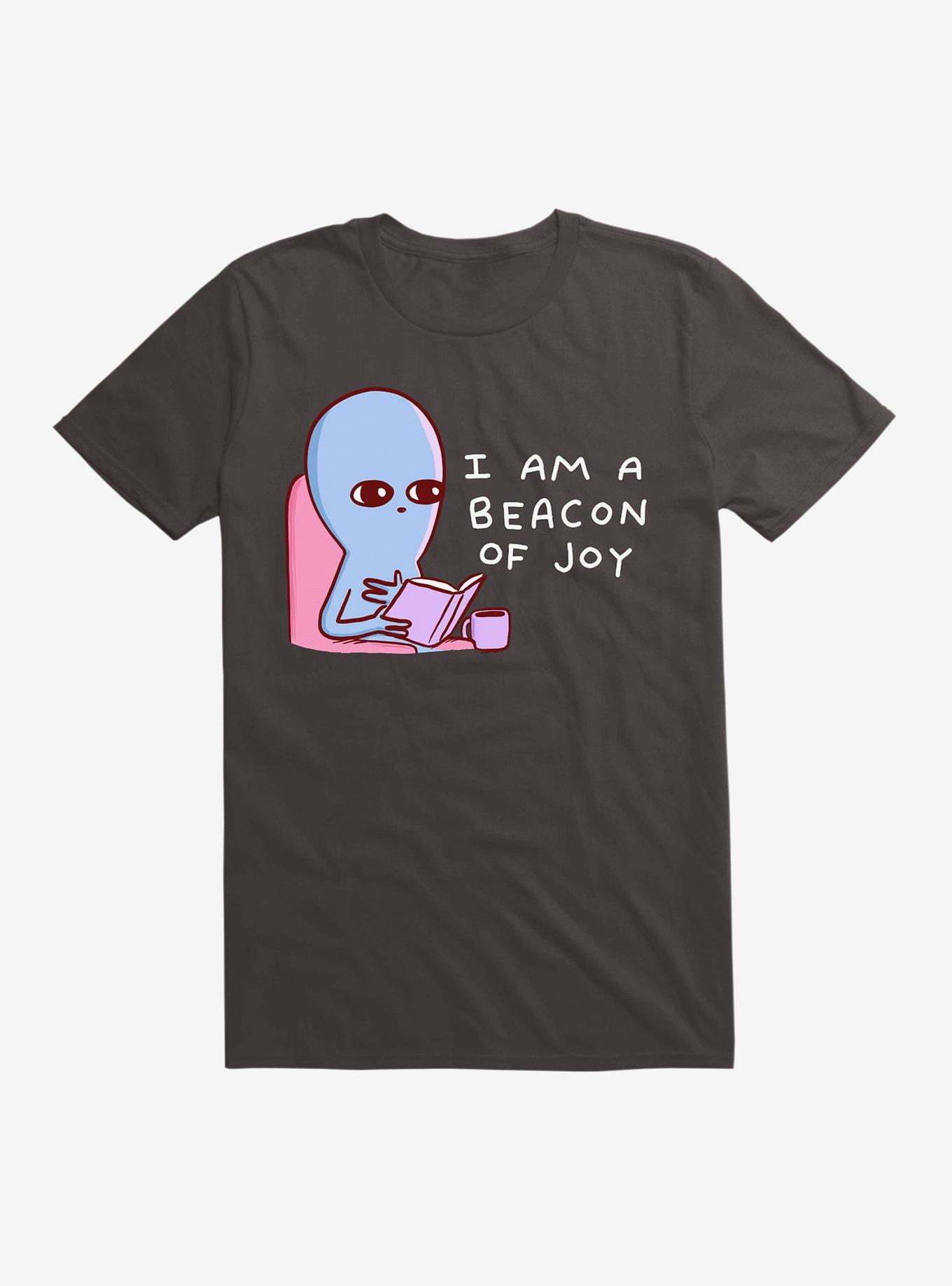 Strange Planet I Am A Beacon Of Joy T-Shirt, BLACK, hi-res