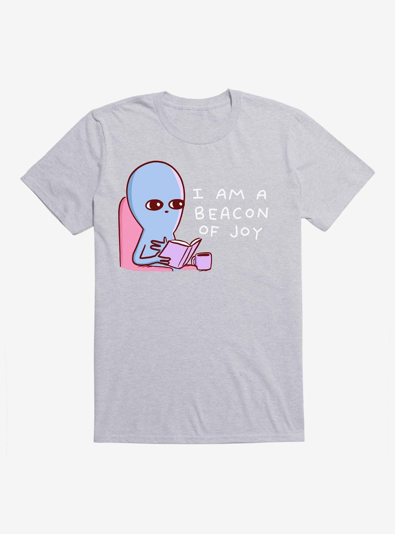 Strange Planet I Am A Beacon Of Joy T-Shirt, HEATHER GREY, hi-res