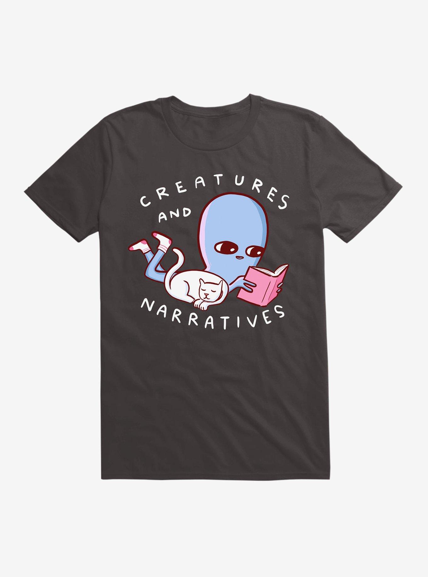 Strange Planet Creatures And Narratives T-Shirt, BLACK, hi-res