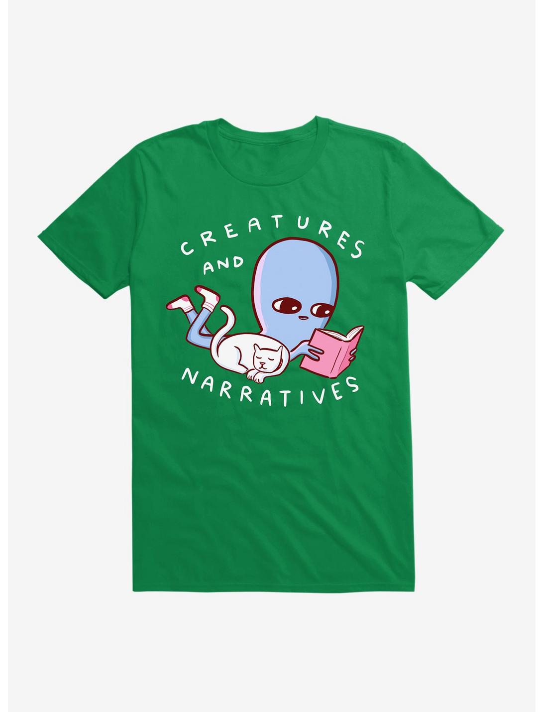 Strange Planet Creatures And Narratives T-Shirt, KELLY GREEN, hi-res