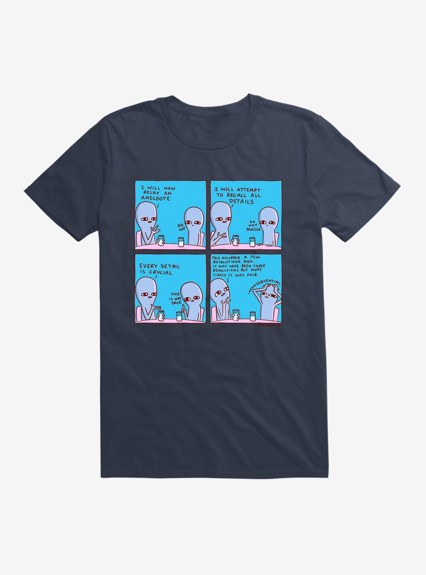 Strange Planet Inconsequential T-Shirt, NAVY, hi-res