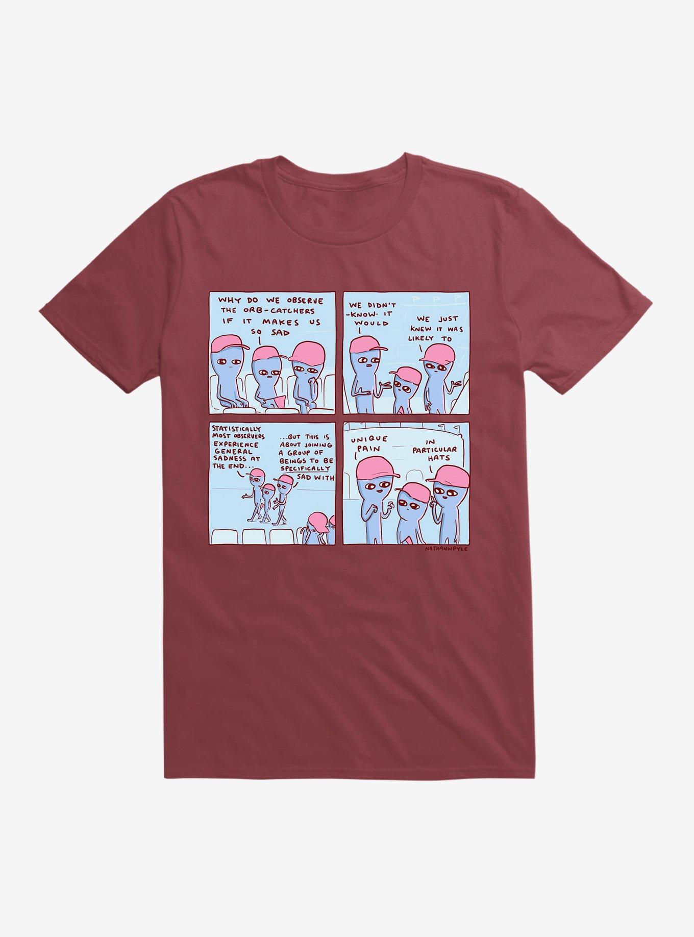 Strange Planet Unique Pain In Particular Hats T-Shirt, SCARLET, hi-res