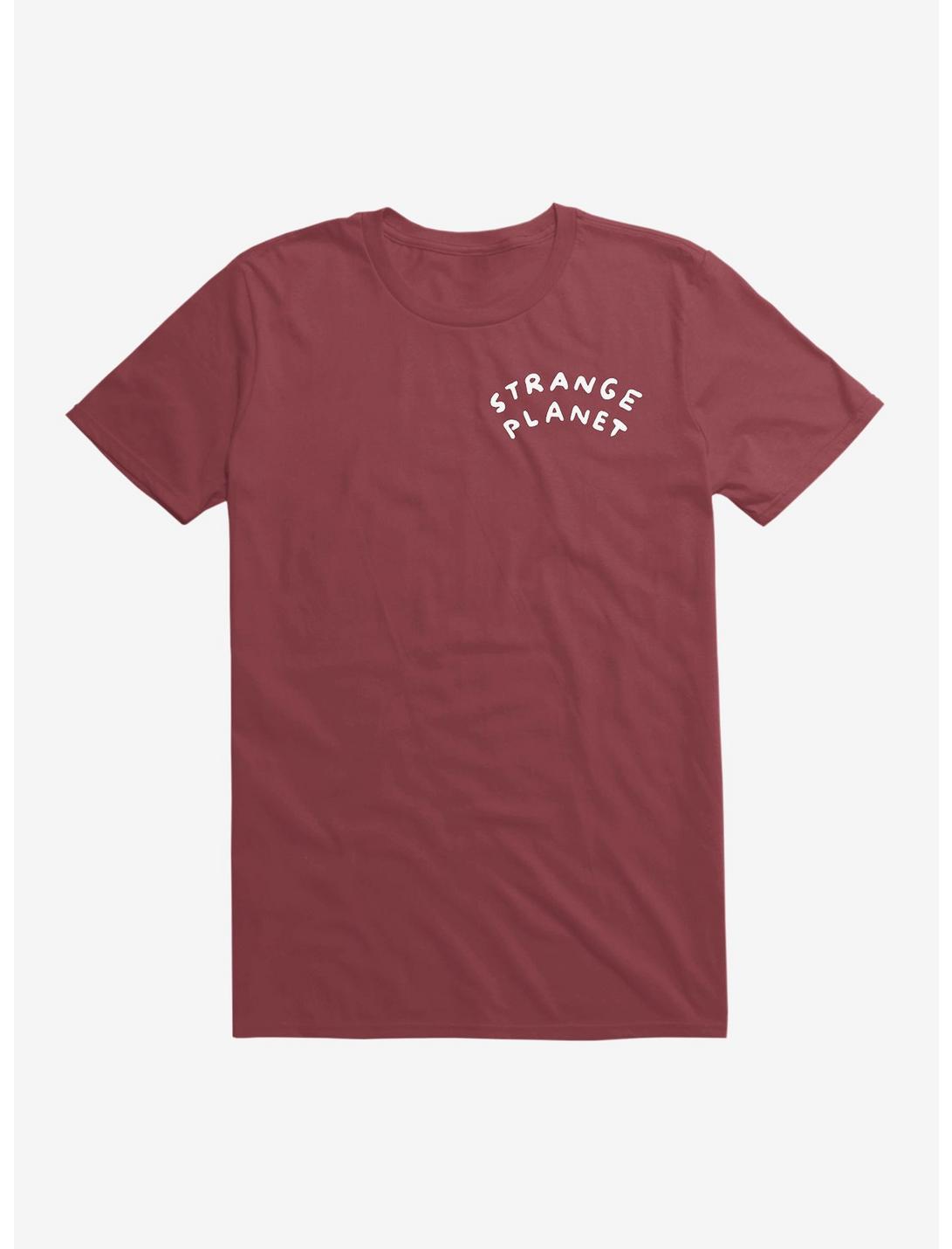 Strange Planet Pocket Logo T-Shirt, SCARLET, hi-res