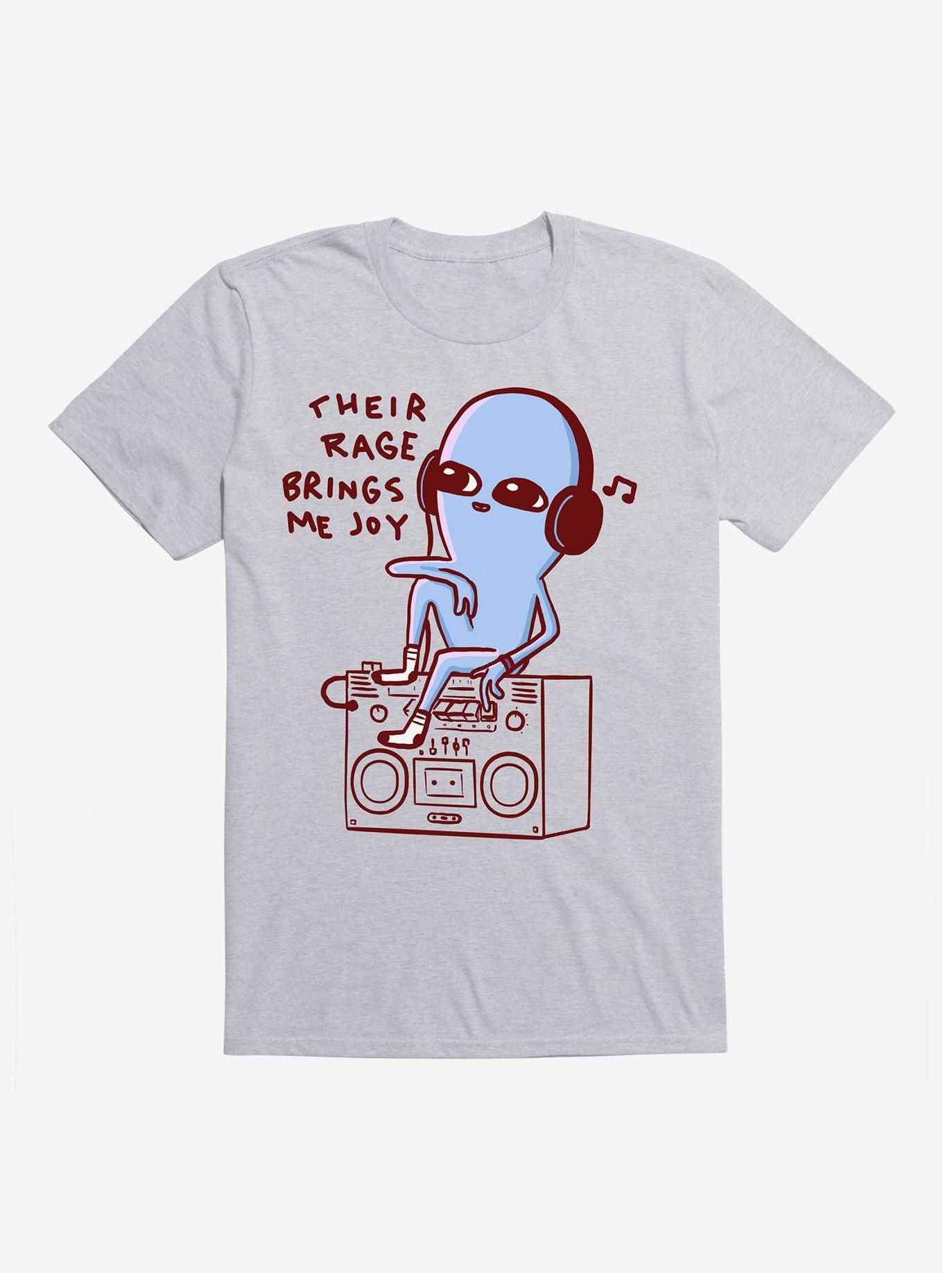 Strange Planet Rage And Joy T-Shirt, HEATHER GREY, hi-res