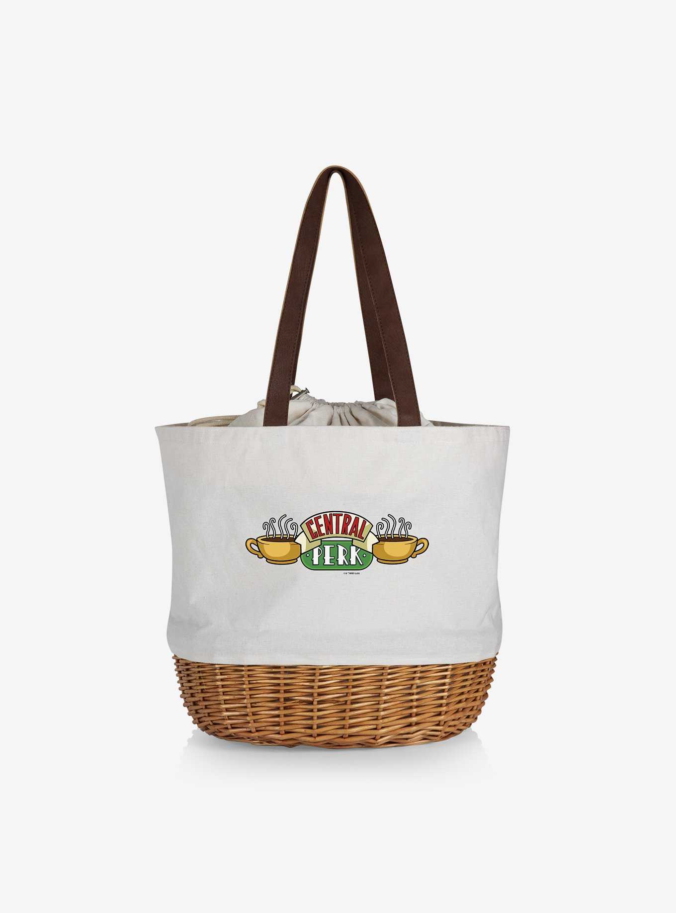 Friends Central Perk Canvas Willow Basket Tote, , hi-res