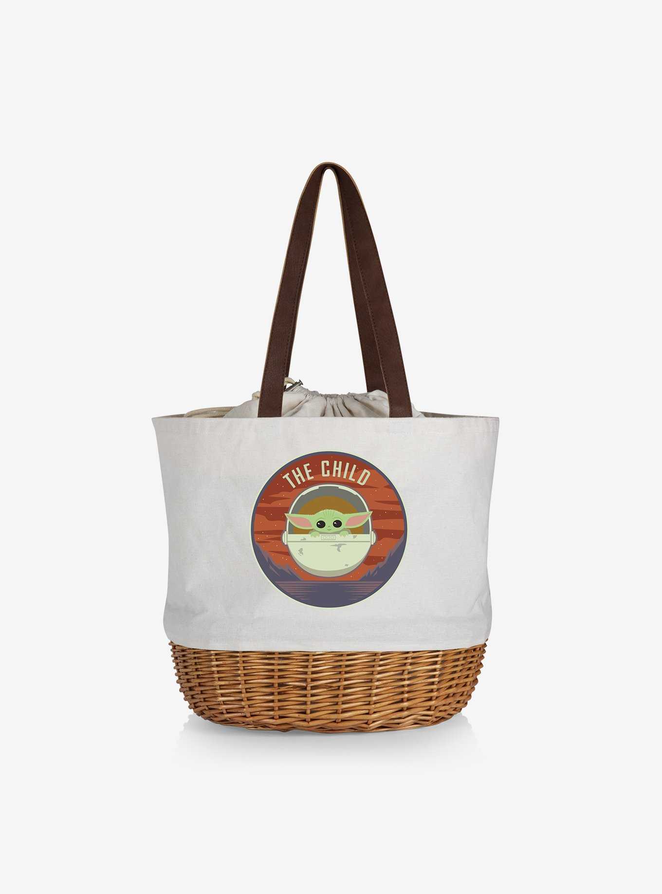 Star Wars The Mandalorian The Child Canvas Willow Basket Tote, , hi-res