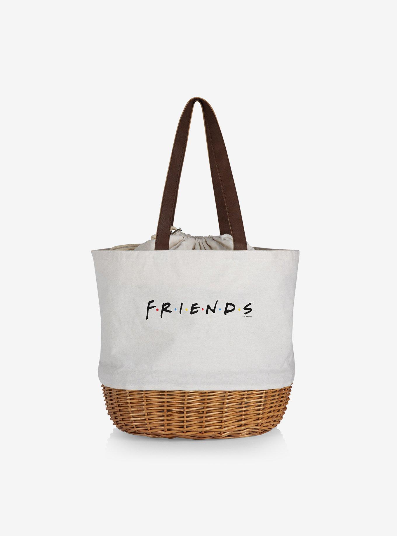 Friends Canvas Willow Basket Tote, , hi-res