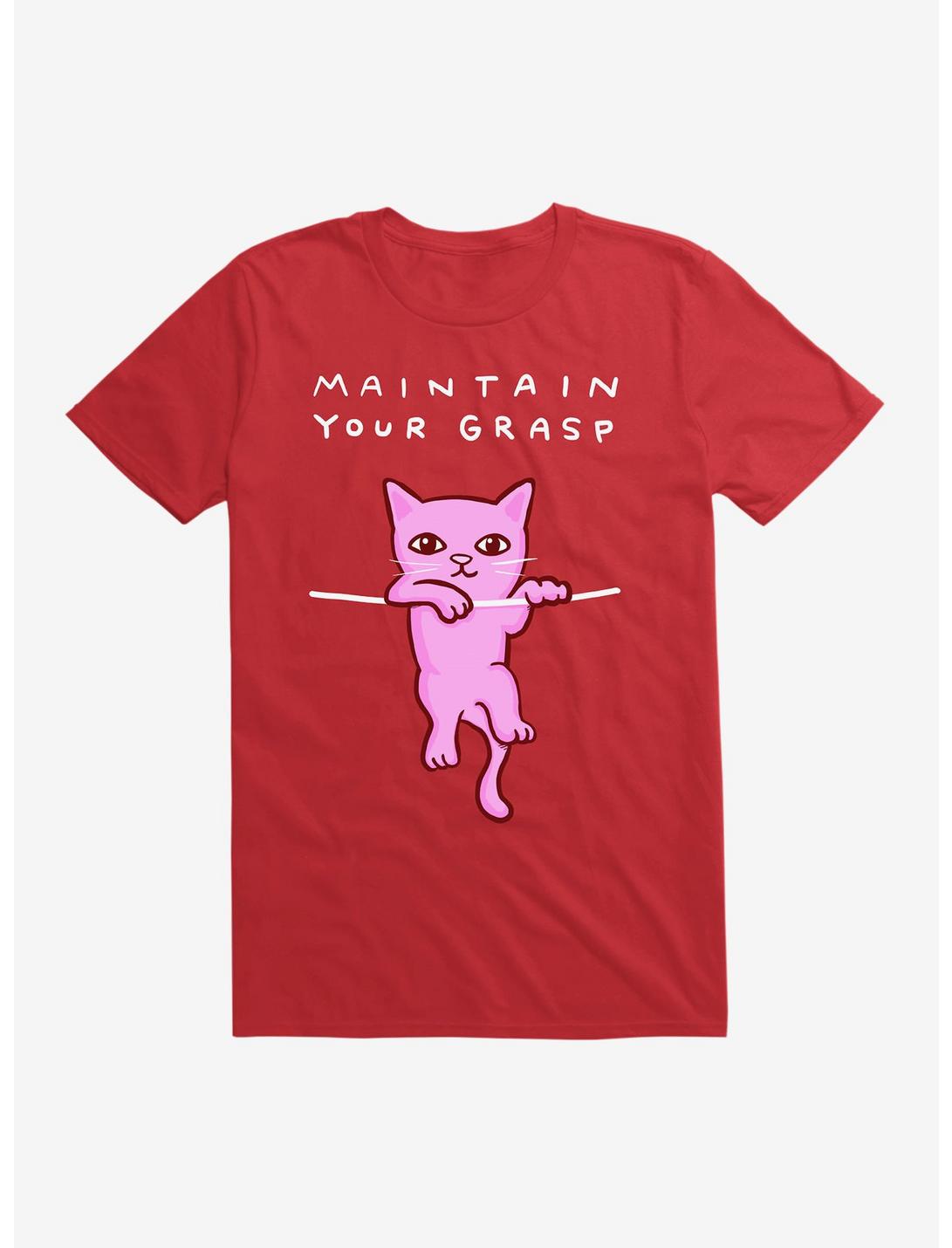 Strange Planet Maintain Your Grasp T-Shirt, RED, hi-res