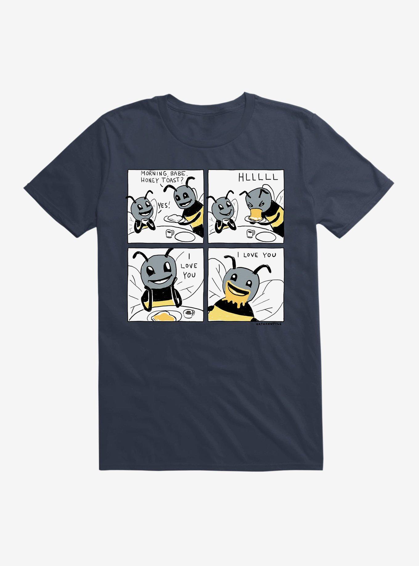Honey T-Shirt, NAVY, hi-res