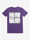 Strange Planet Black And White Commit To Cohesion T-Shirt, PURPLE, hi-res