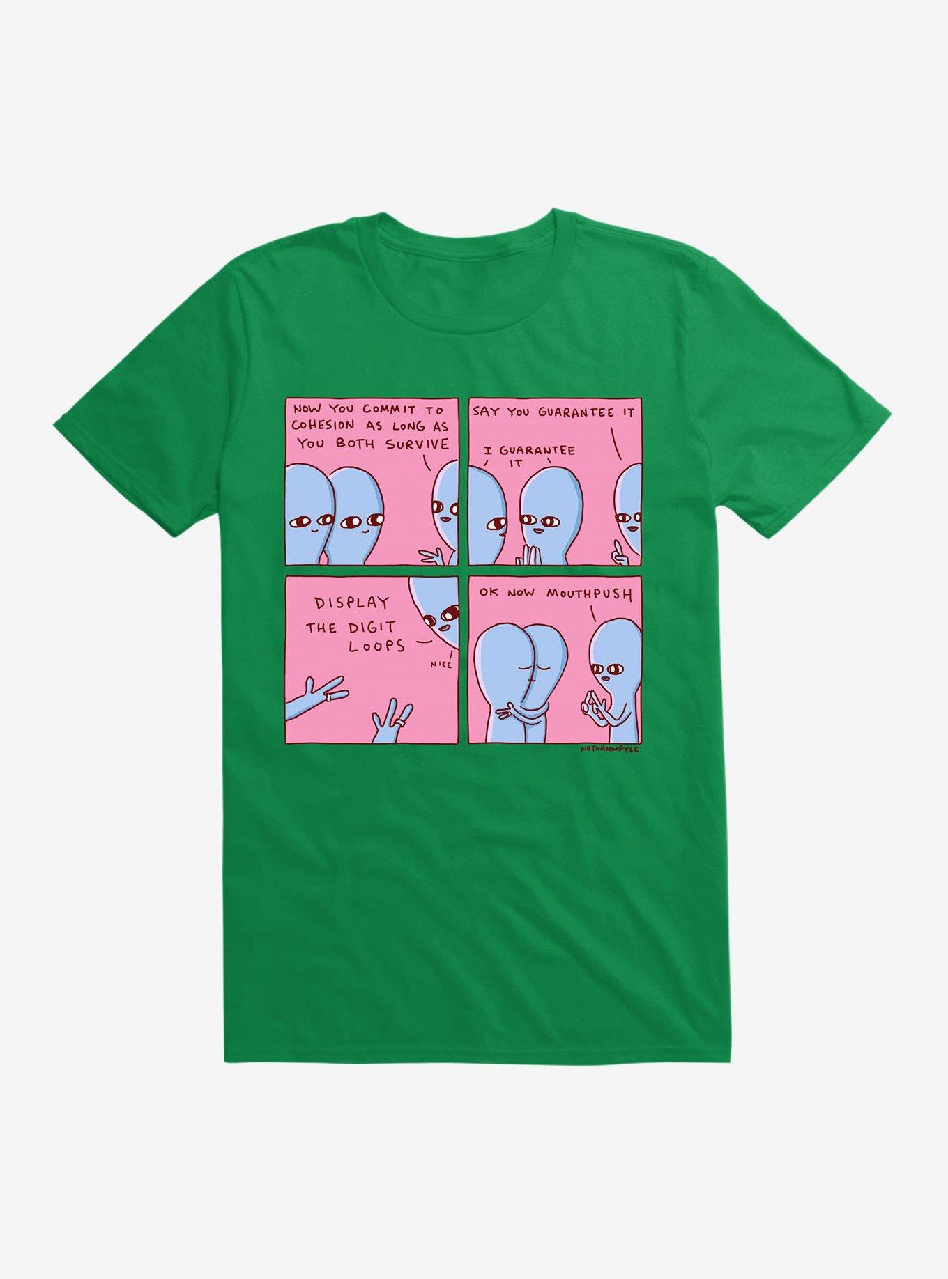 Strange Planet Commit To Cohesion T-Shirt, KELLY GREEN, hi-res