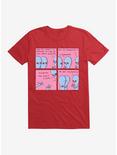 Strange Planet Commit To Cohesion T-Shirt, RED, hi-res