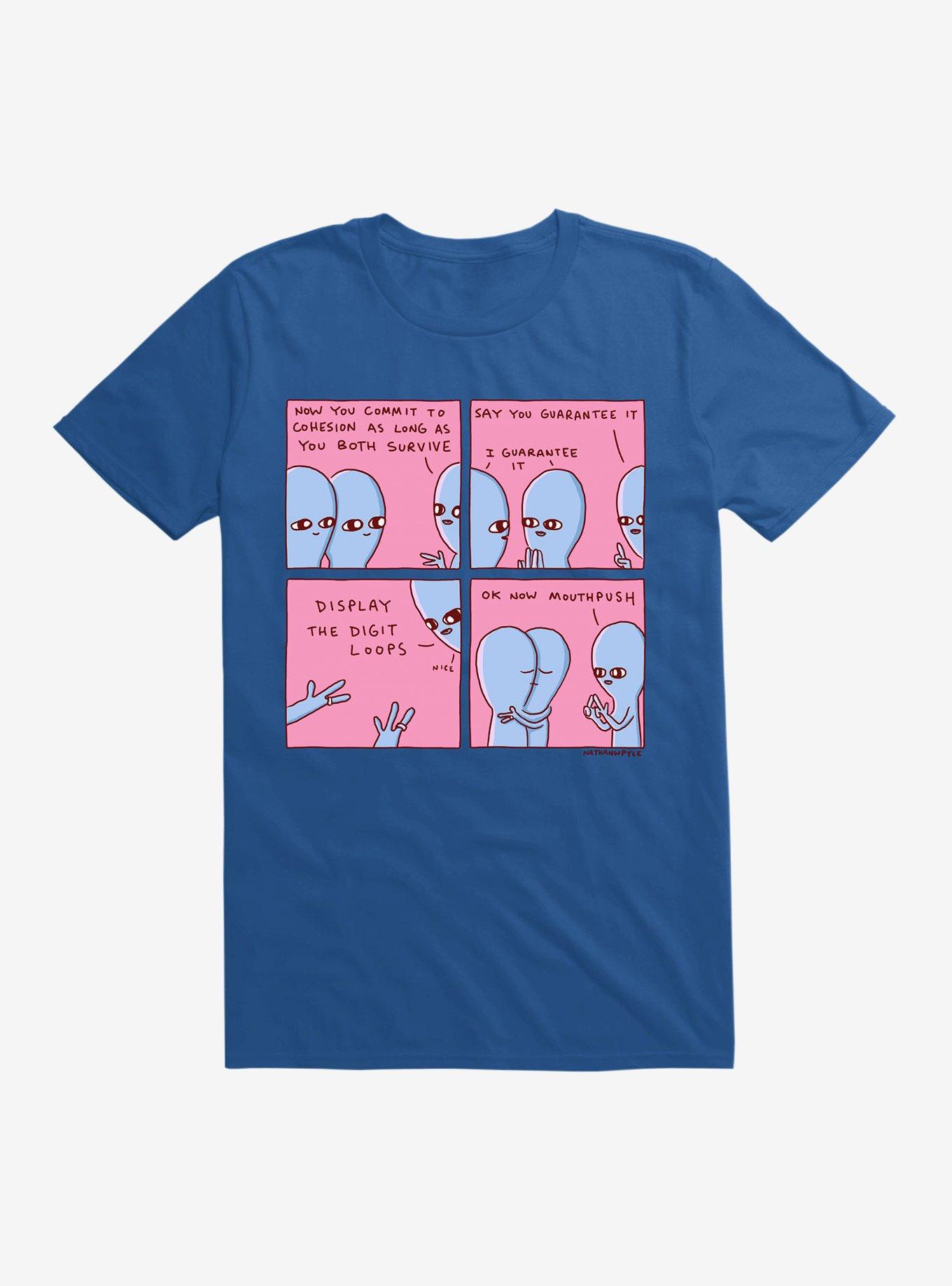 Strange Planet Commit To Cohesion T-Shirt, ROYAL, hi-res