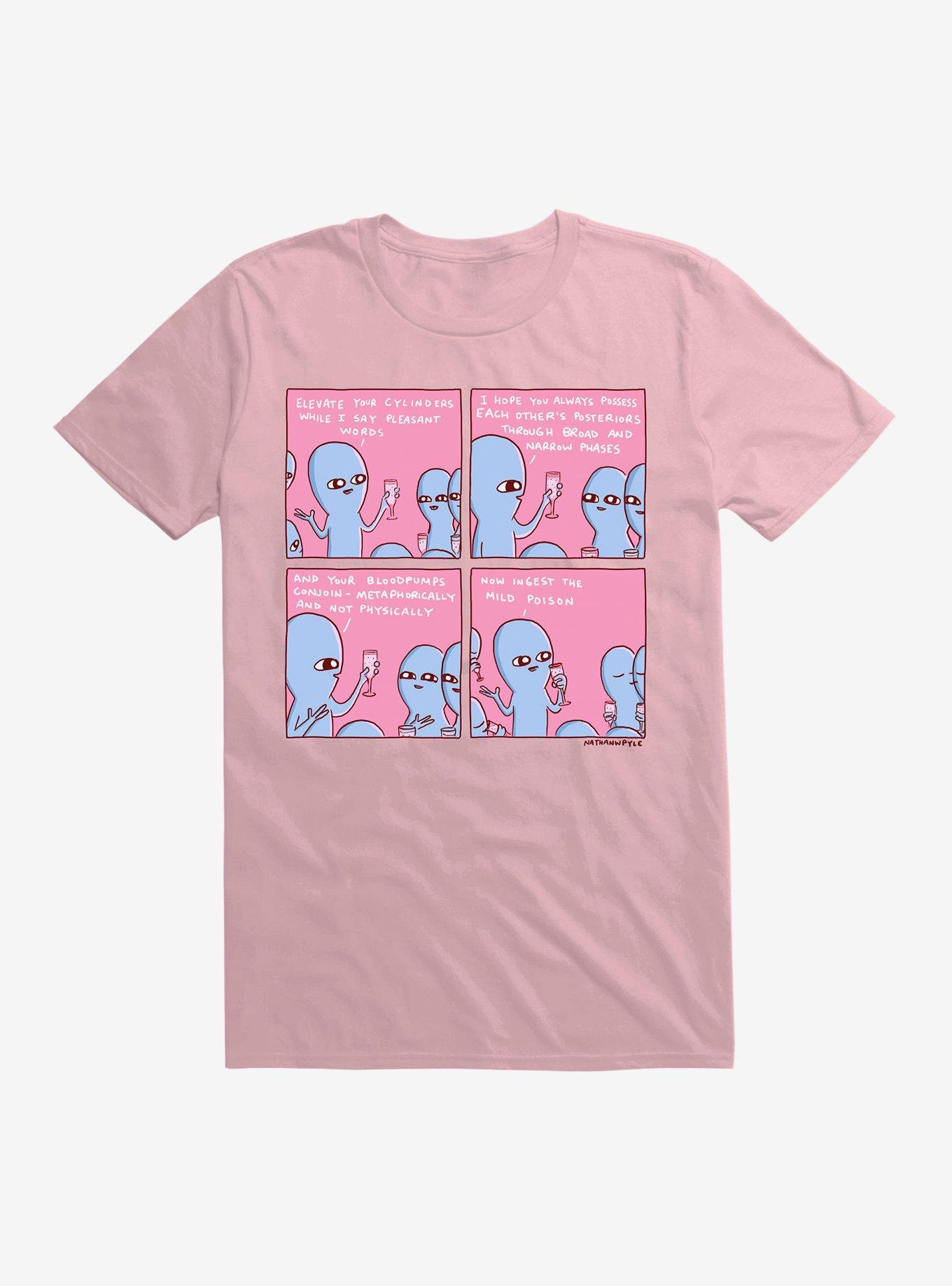 Strange Planet Elevate Your Cylinders T-Shirt, LIGHT PINK, hi-res