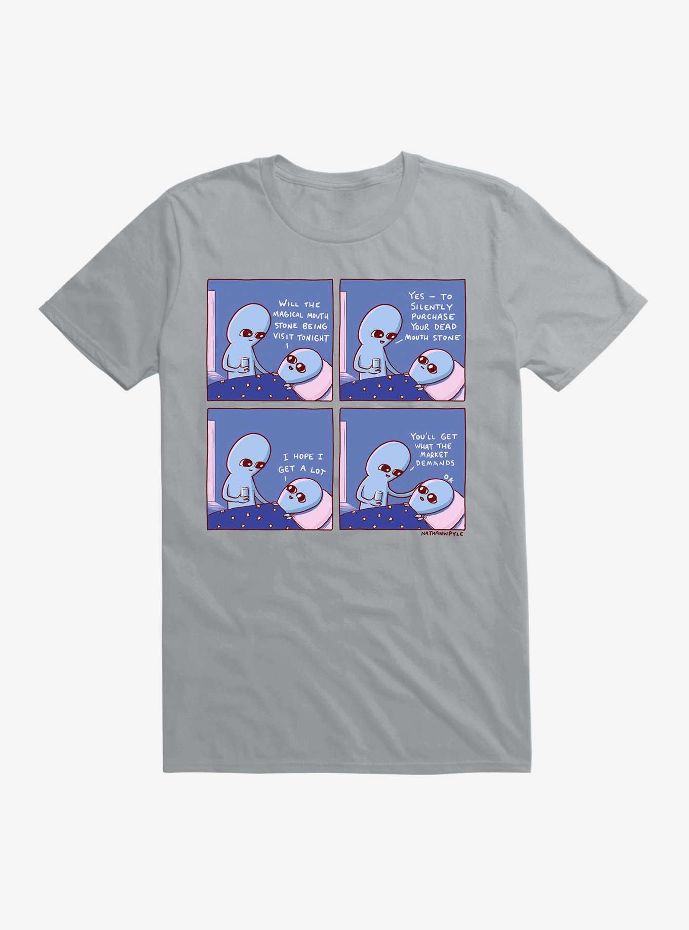 Strange Planet Magical Mouth Stone Being T-Shirt, , hi-res