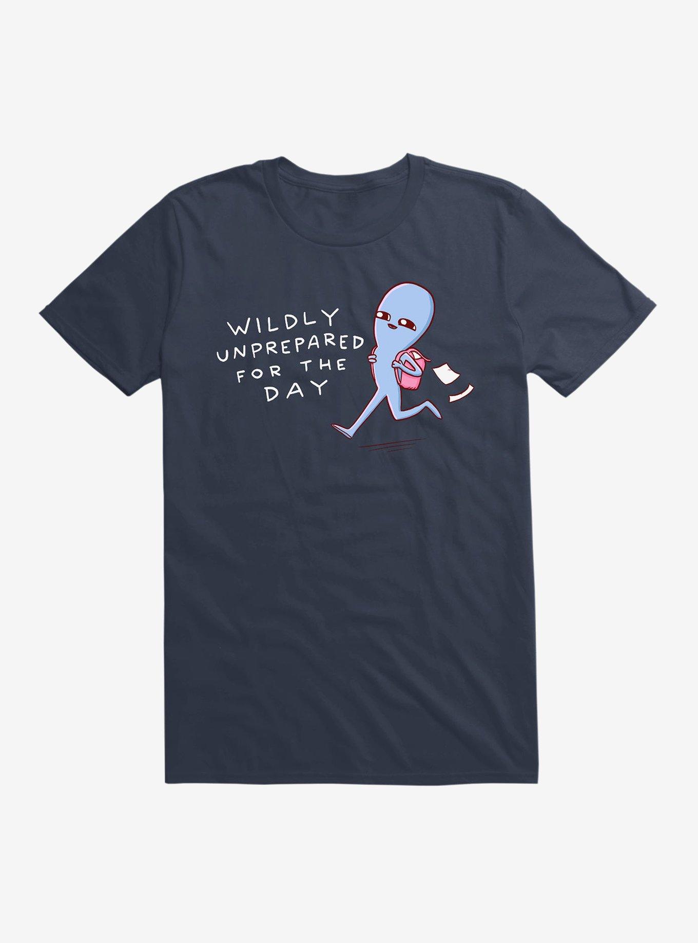 Strange Planet Wildly Unprepared T-Shirt, NAVY, hi-res