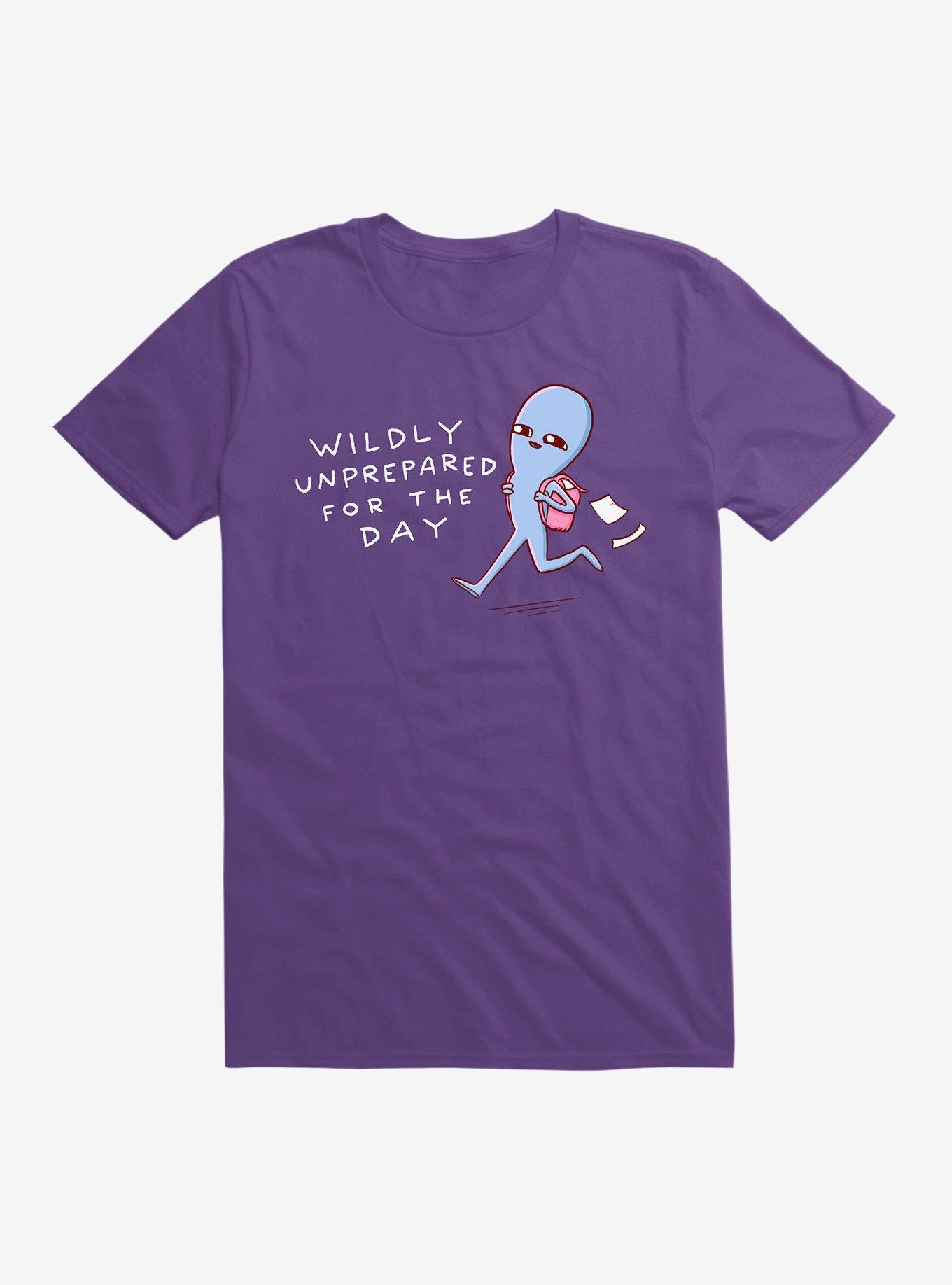 Strange Planet Wildly Unprepared T-Shirt, PURPLE, hi-res