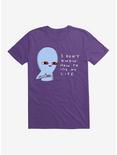 Strange Planet I Don't Know How To Use My Life T-Shirt, PURPLE, hi-res