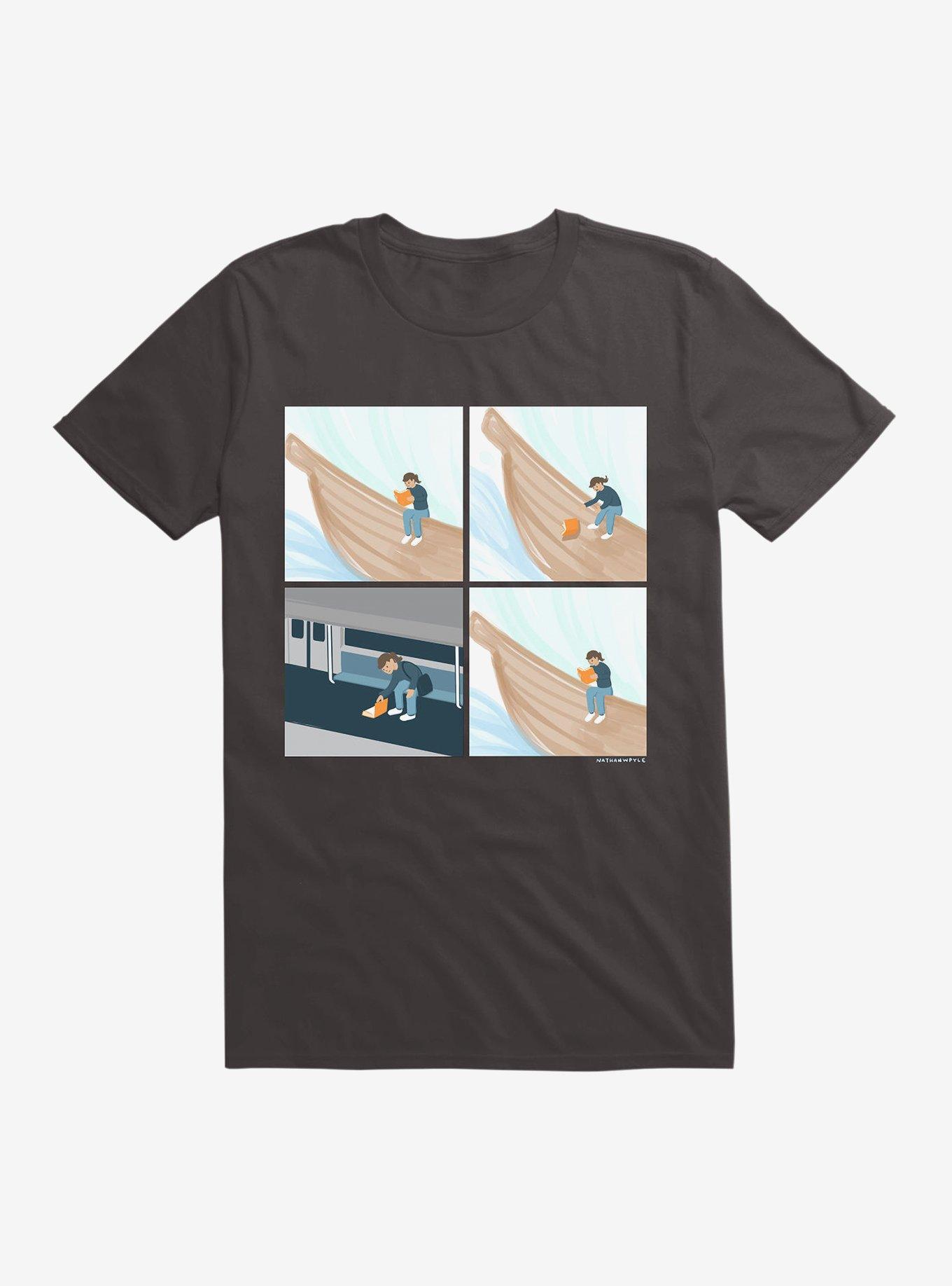 Lost In A Good Book T-Shirt, BLACK, hi-res
