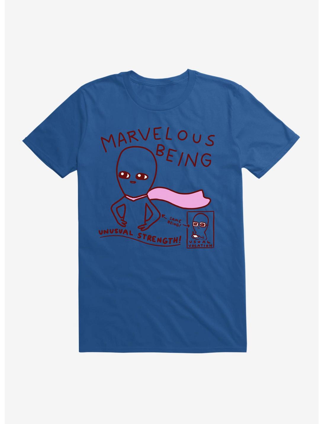 Strange Planet Marvelous Being T-Shirt, ROYAL, hi-res