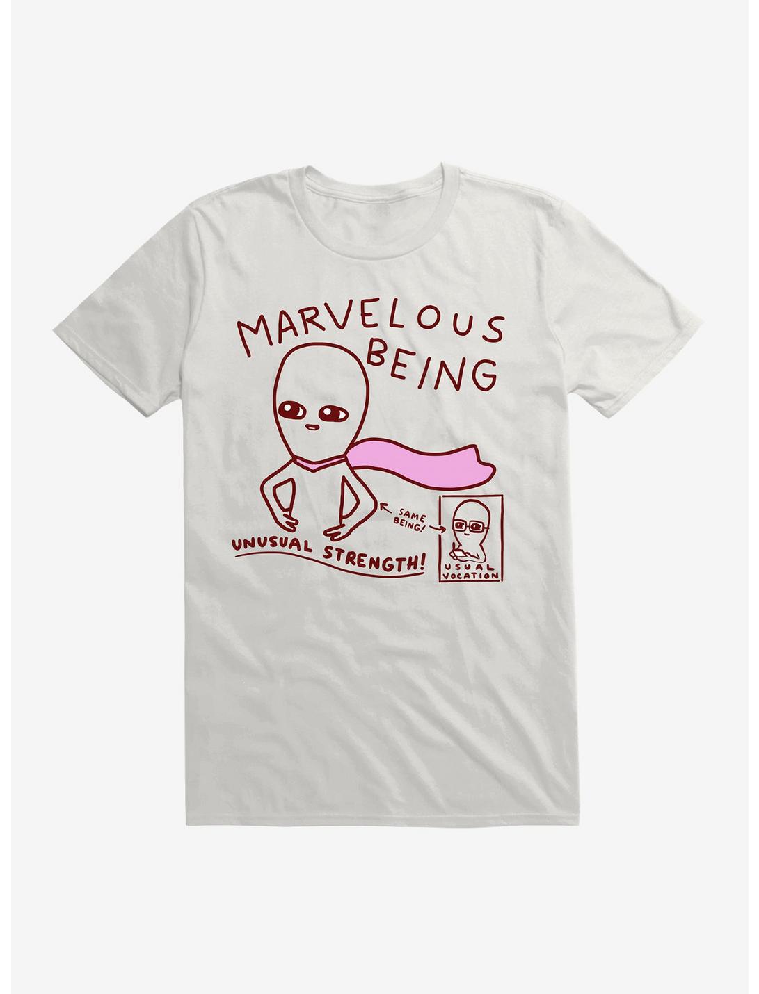 Strange Planet Marvelous Being T-Shirt, WHITE, hi-res