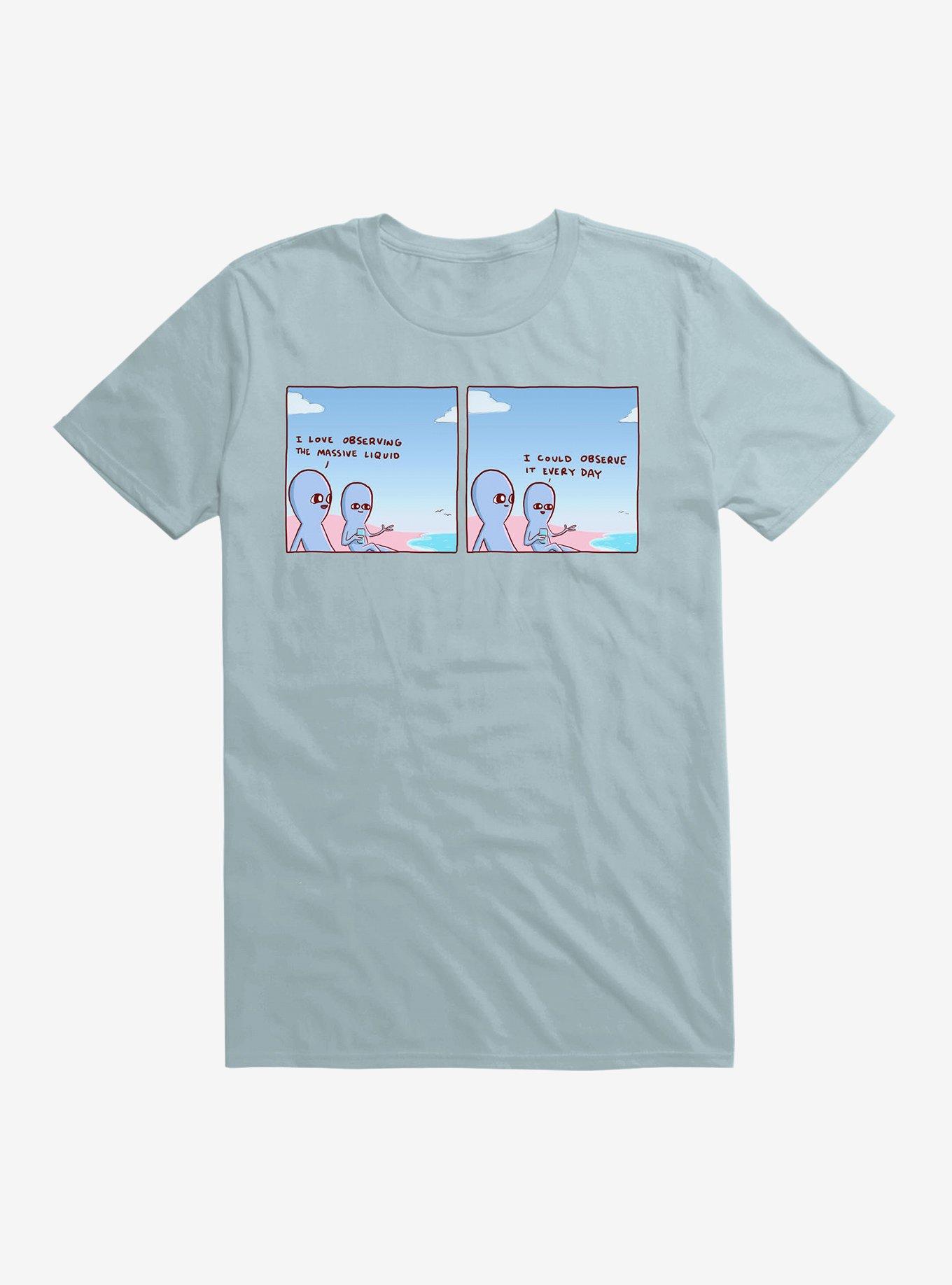 Strange Planet Massive Liquid T-Shirt, LIGHT BLUE, hi-res