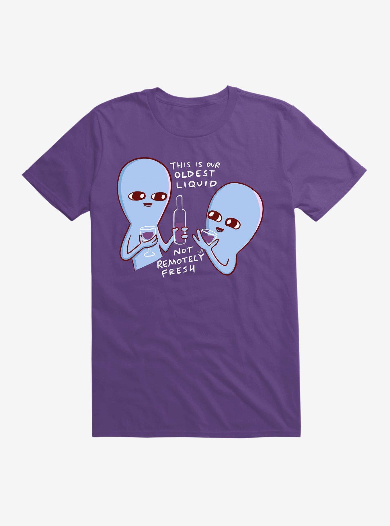 Strange Planet Oldest Liquid T-Shirt, PURPLE, hi-res
