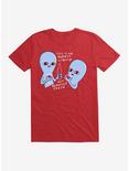 Strange Planet Oldest Liquid T-Shirt, RED, hi-res